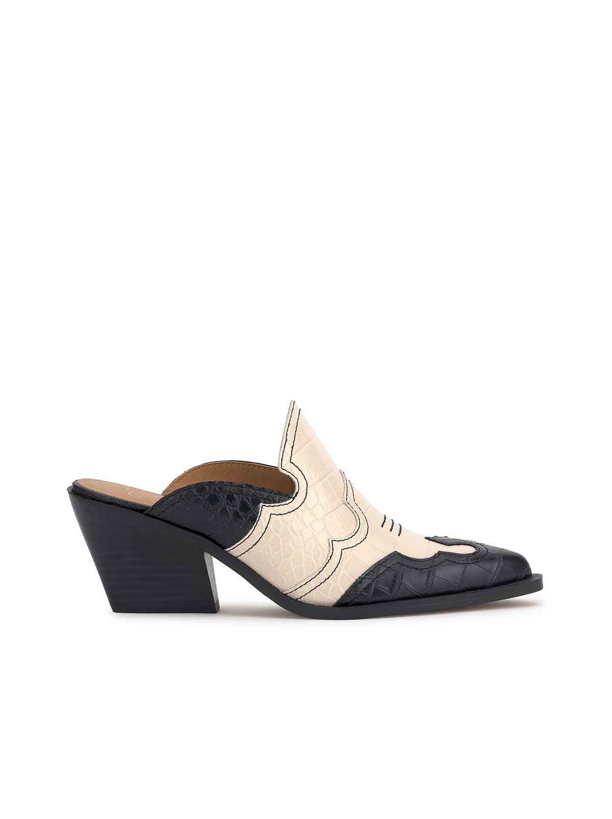 Jessica Simpson Women Zurina Heeled Mule in Two-Tone