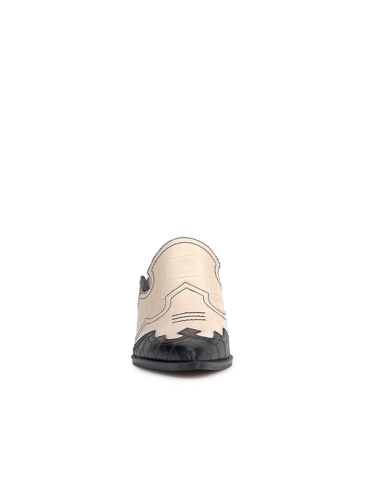 Jessica Simpson Women Zurina Heeled Mule in Two-Tone
