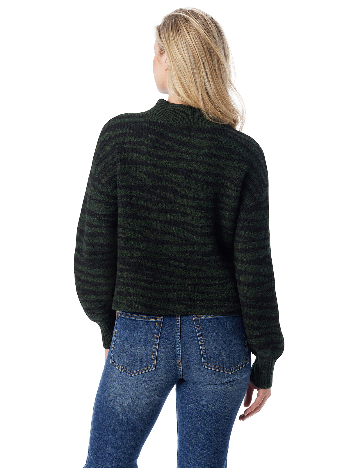 Jessica Simpson Women Portia Sweater in Animal Jacquard