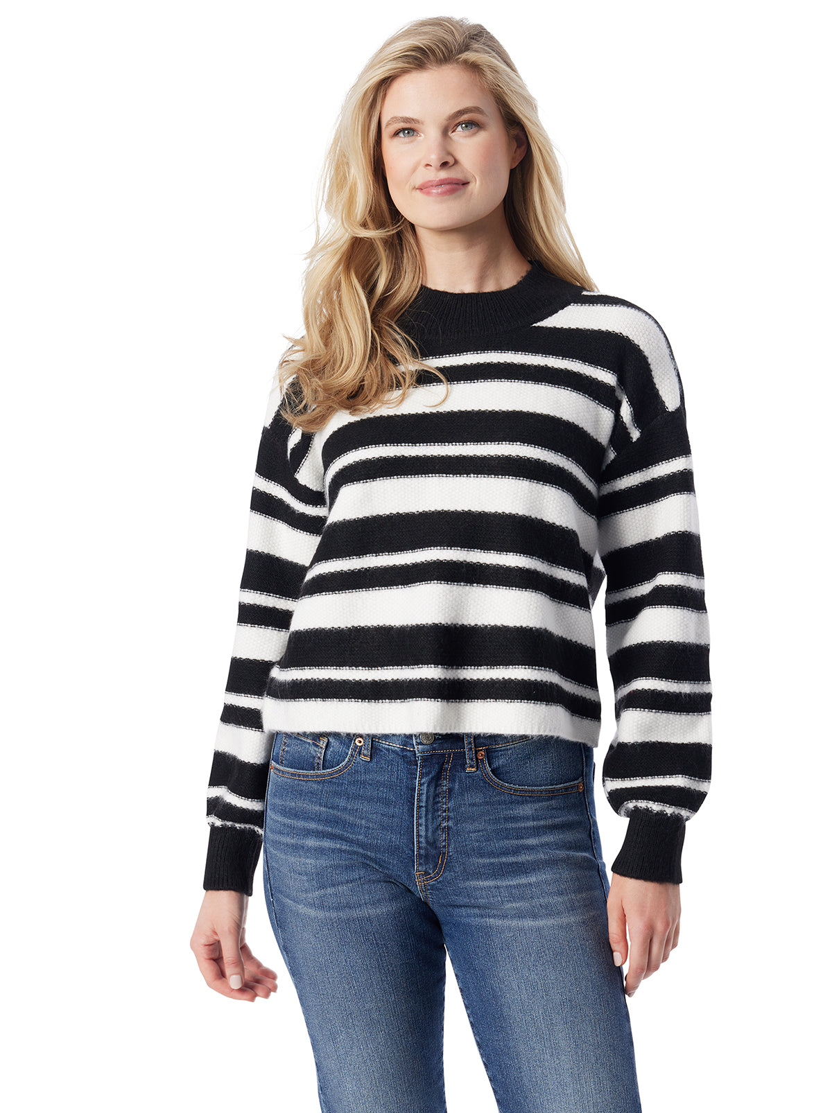 Jessica Simpson Women Portia Sweater in Anthracite Combo