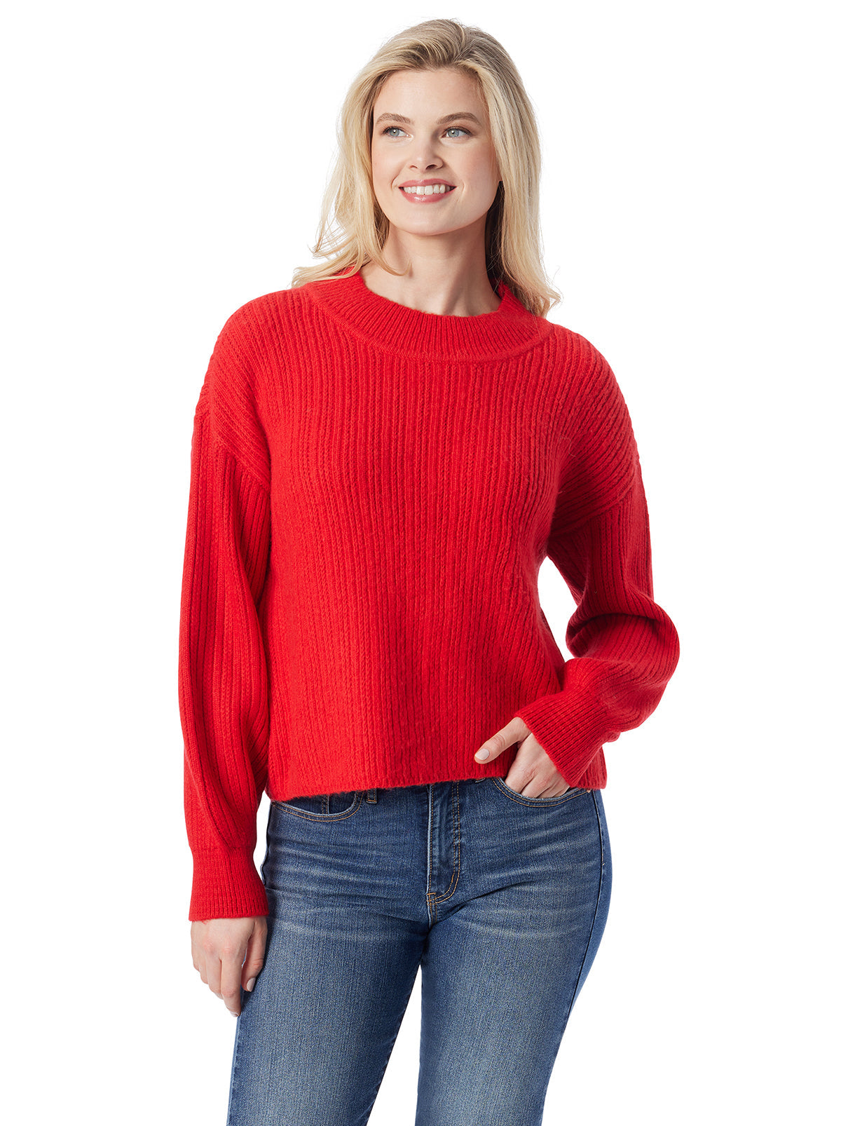 Jessica Simpson Women Portia Sweater in Goji Berry