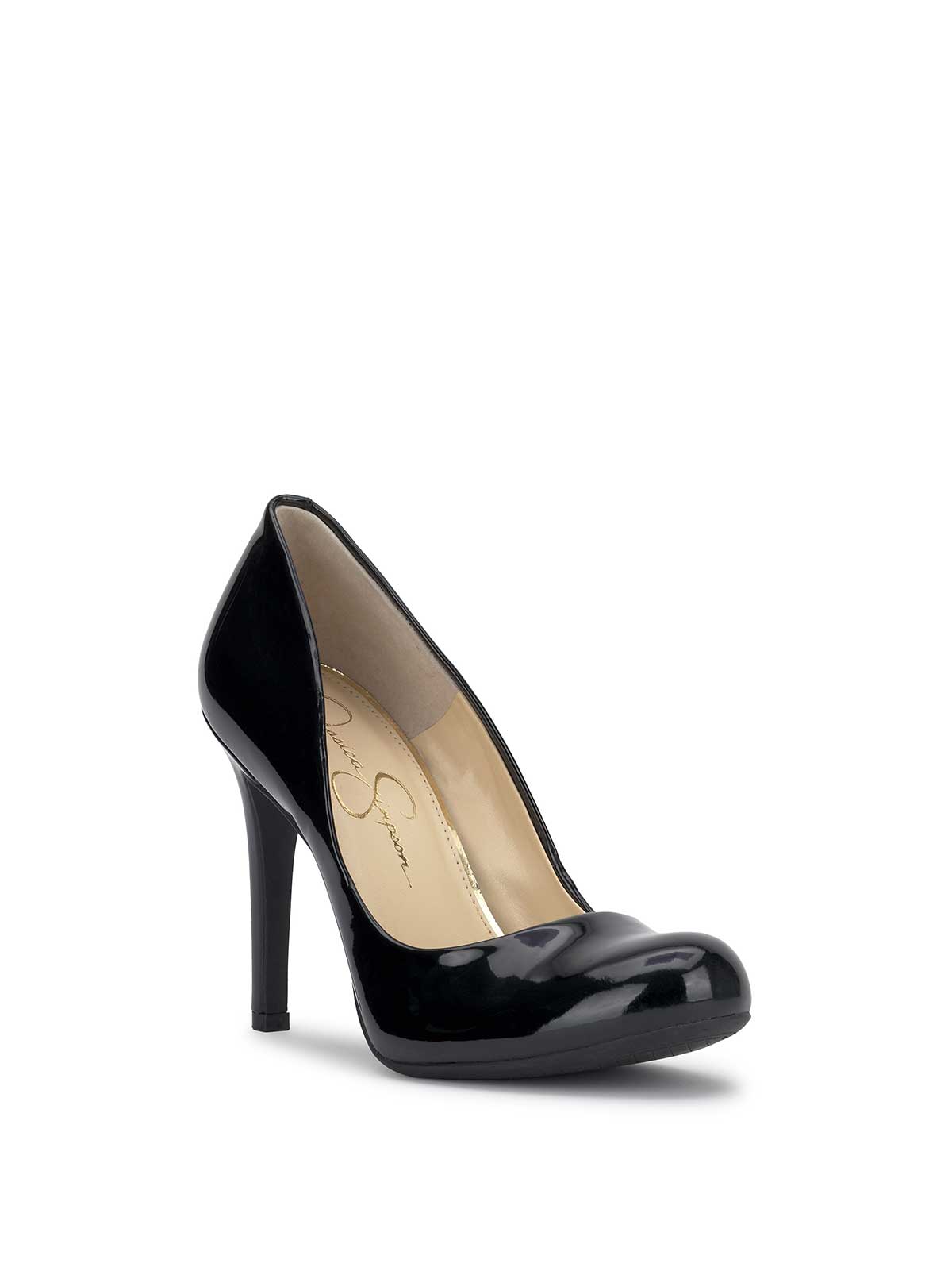 Jessica Simpson Women Calie Pump in Black Patent