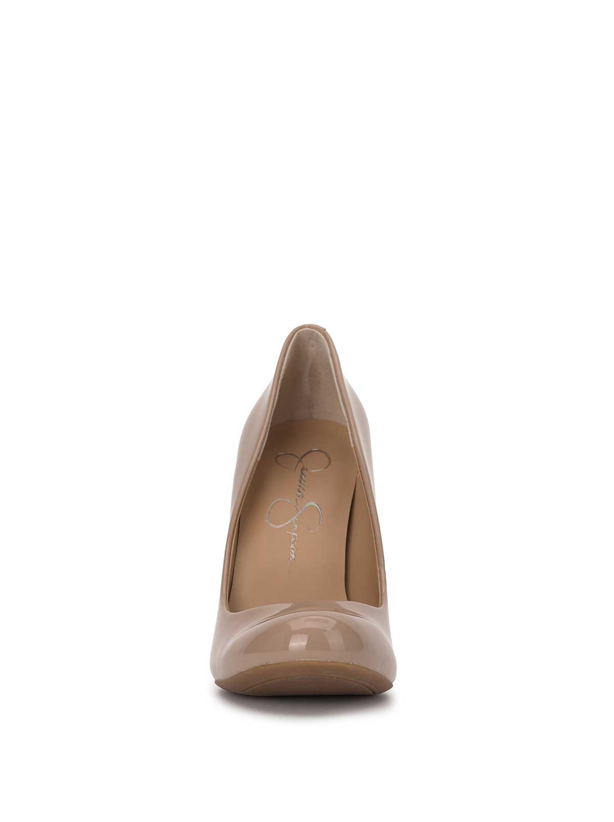 Jessica Simpson Women Calie Pump in Patent Chai Latte