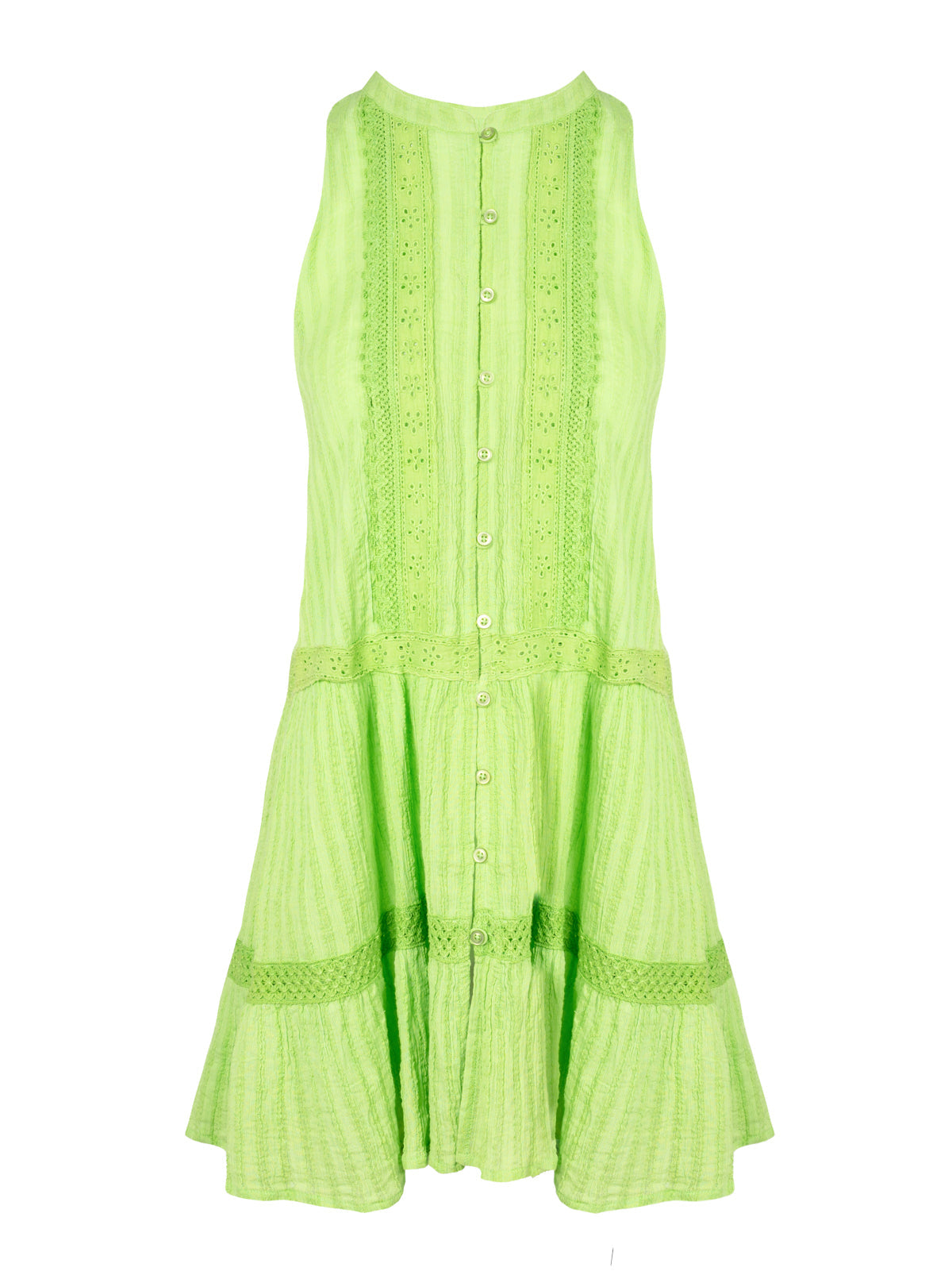 Jessica Simpson Women Boho Jacquard Cover Up in Lime