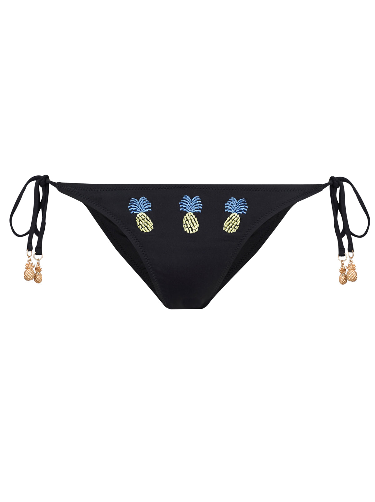 Jessica Simpson Women Pina Colada String Bikini Bottom in Black