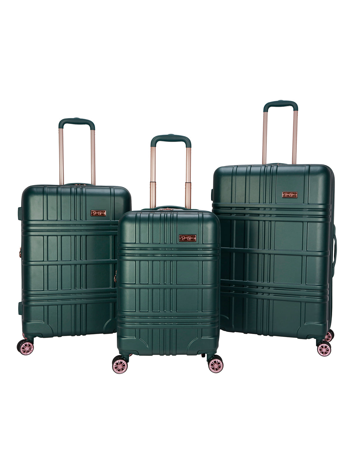 Jessica Simpson Home Jewel Plaid Luggage Collection in Jade