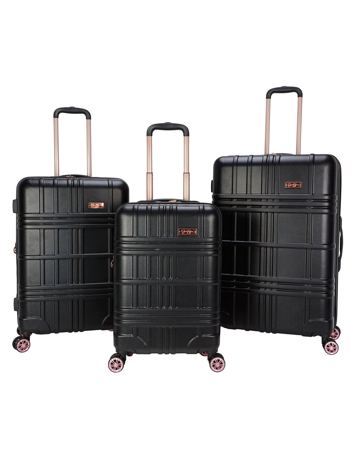 Jessica Simpson Home Jewel Plaid Luggage Collection in Black