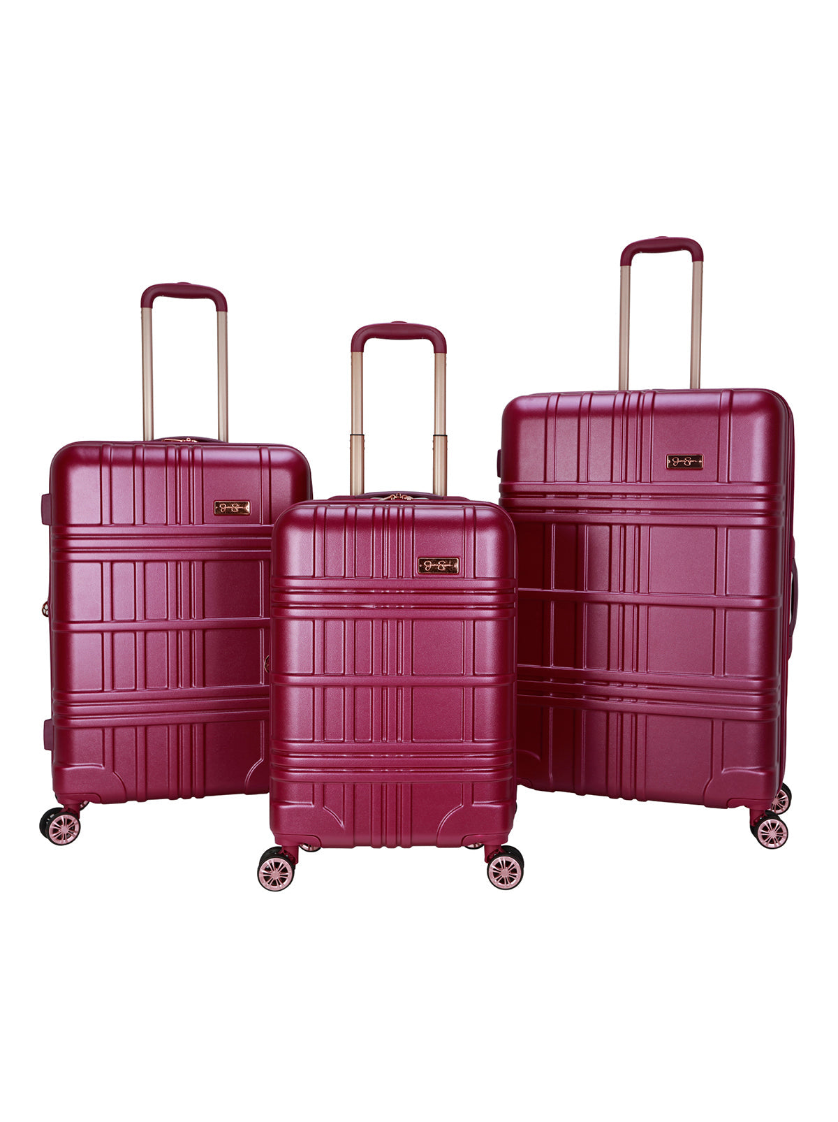 Jessica Simpson Home Jewel Plaid Luggage Collection in Violet