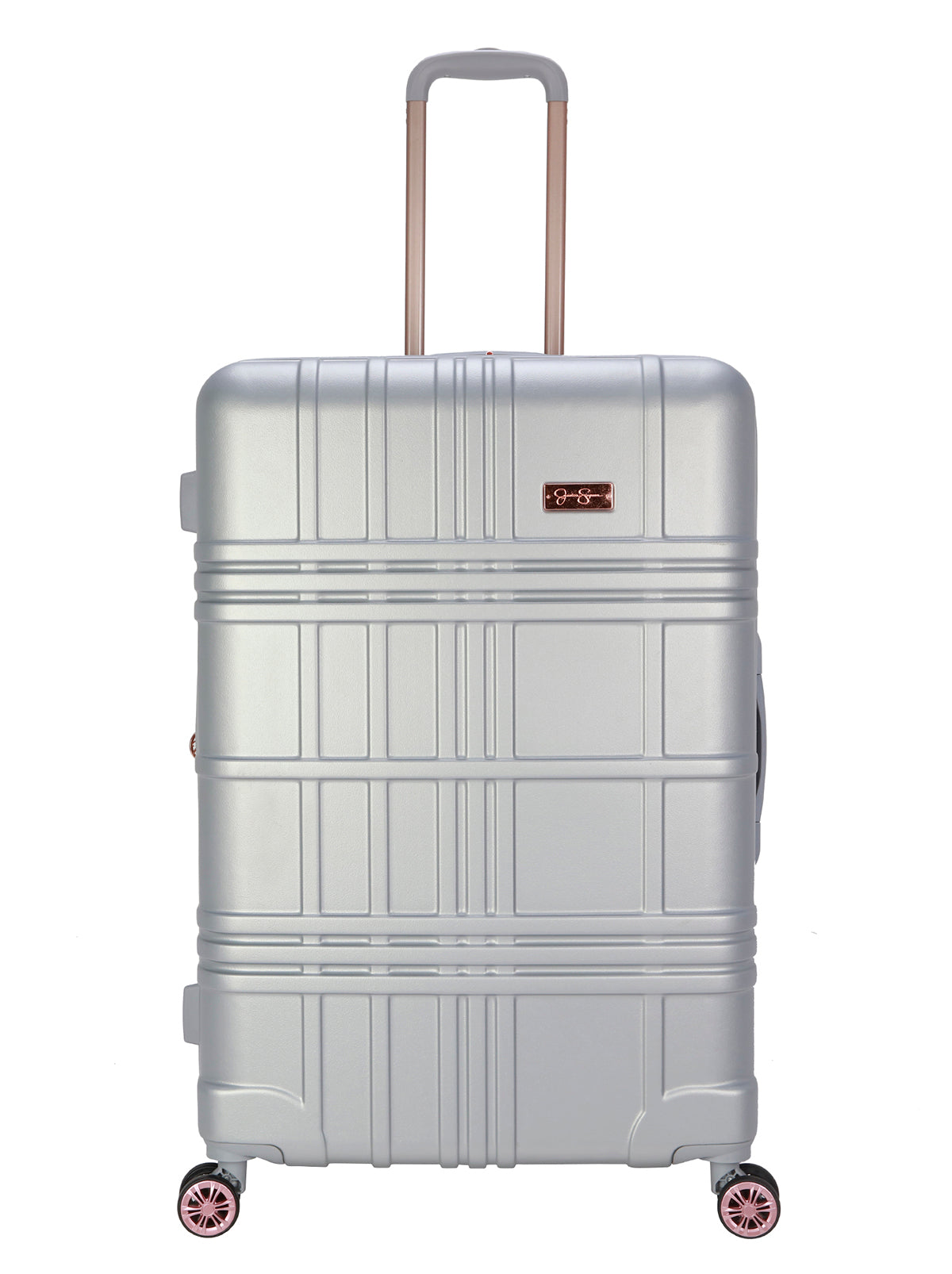 Jessica Simpson Home Jewel Plaid Luggage Collection in Silver