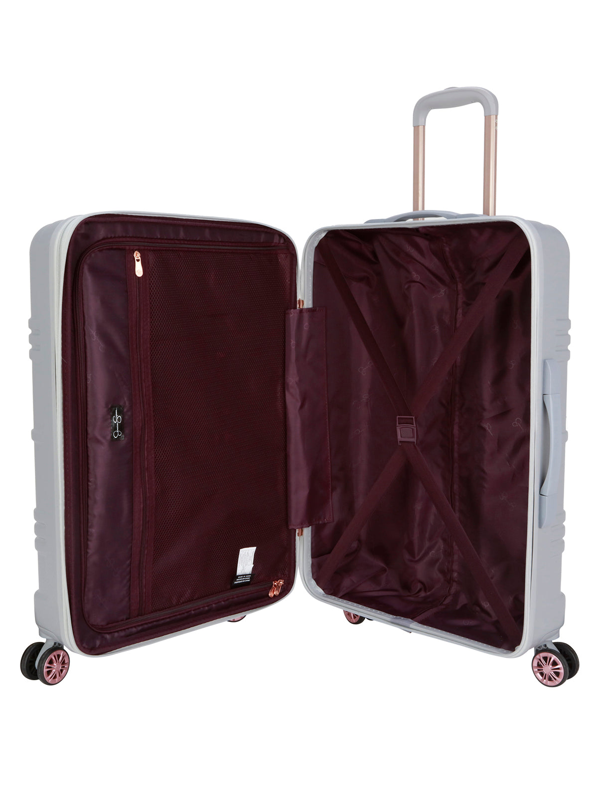 Jessica Simpson Home Jewel Plaid Luggage Collection in Silver