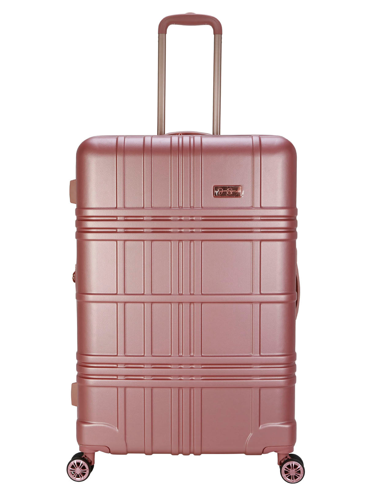 Jessica Simpson Home Jewel Plaid Luggage Collection in Rose Gold