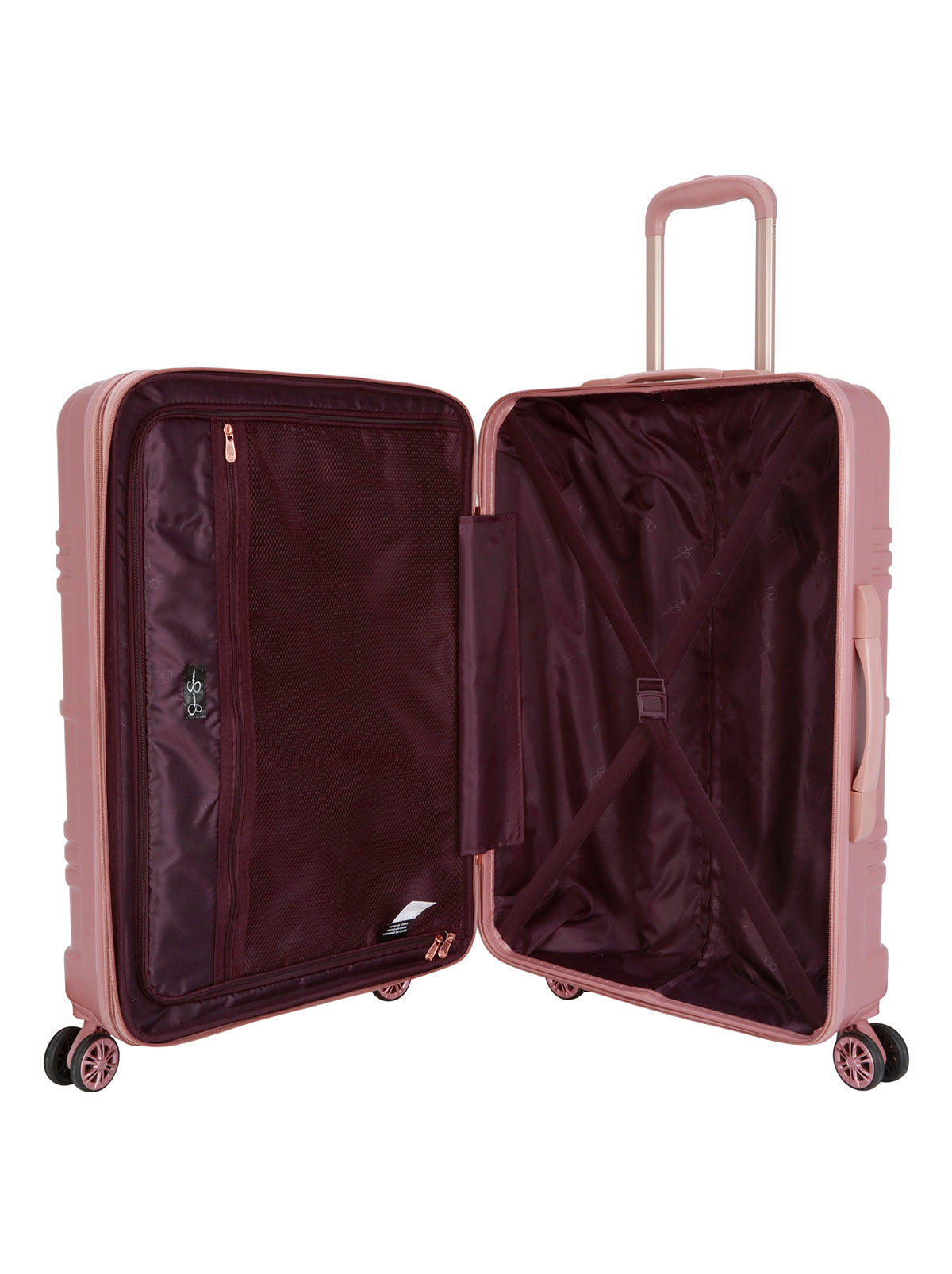 Jessica Simpson Home Jewel Plaid Luggage Collection in Rose Gold