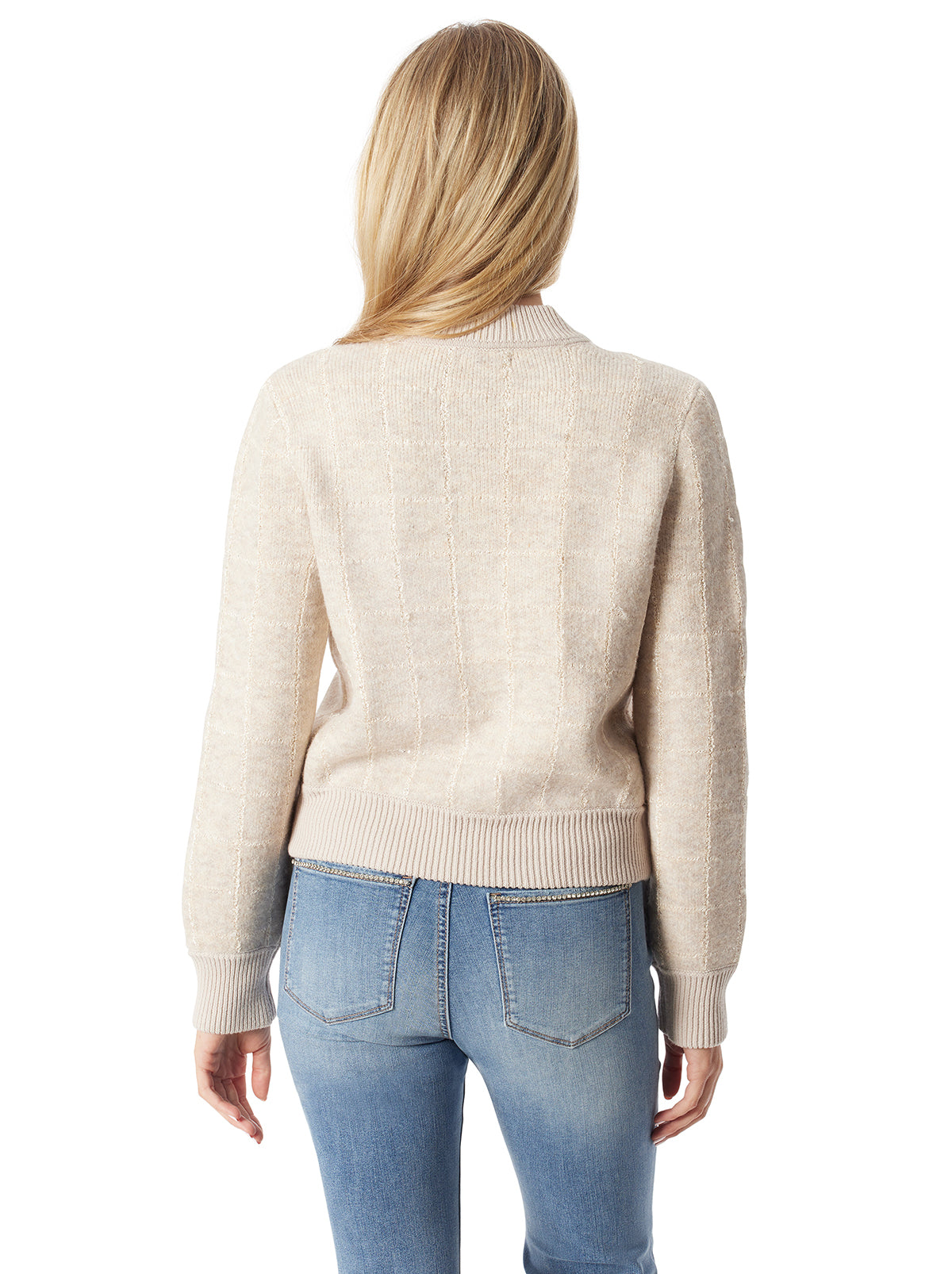 Jessica Simpson Women Sylviana Bomber Jacket in Natural Combo