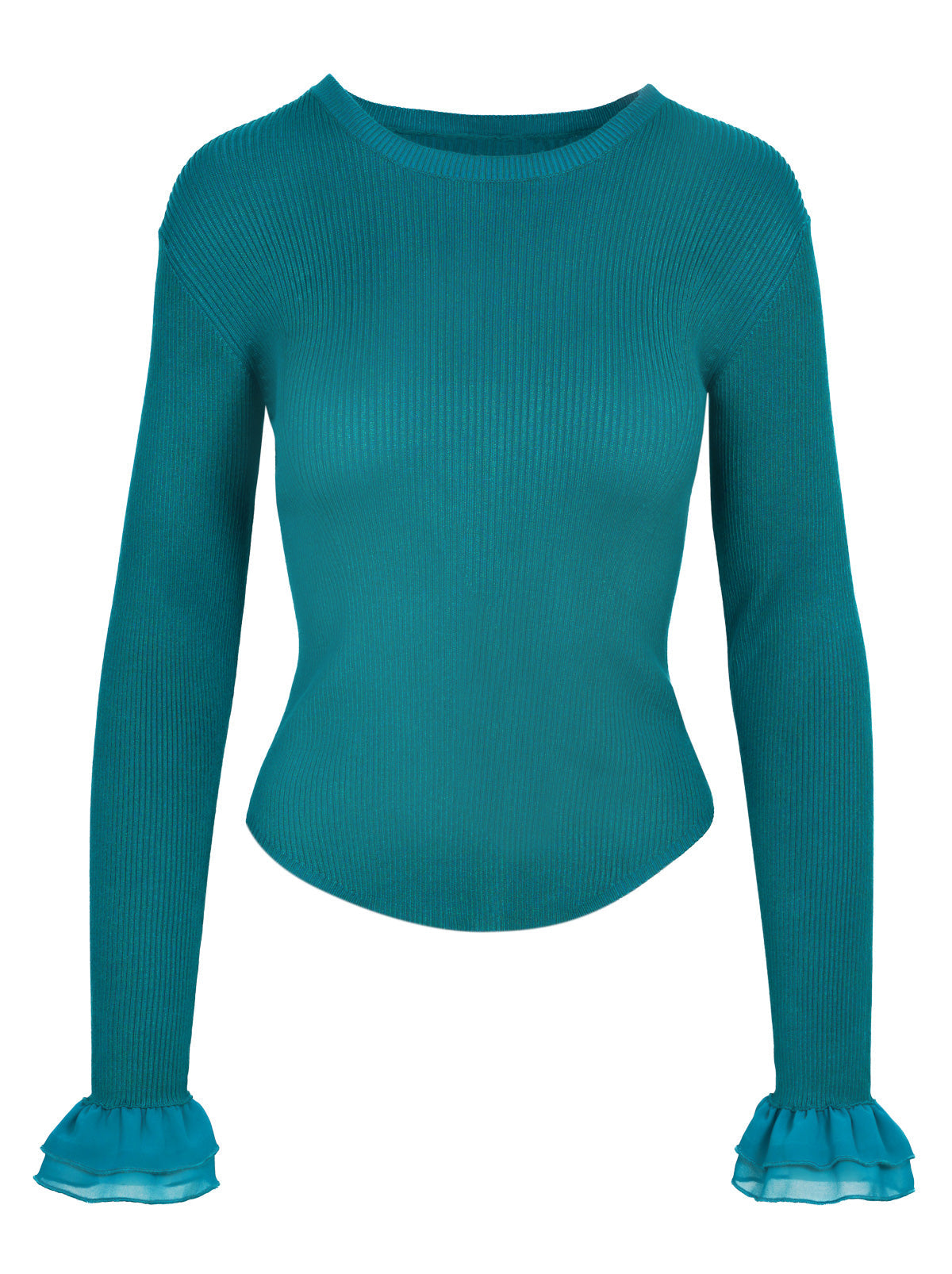 Jessica Simpson Women Nala Sweater in Teal Green