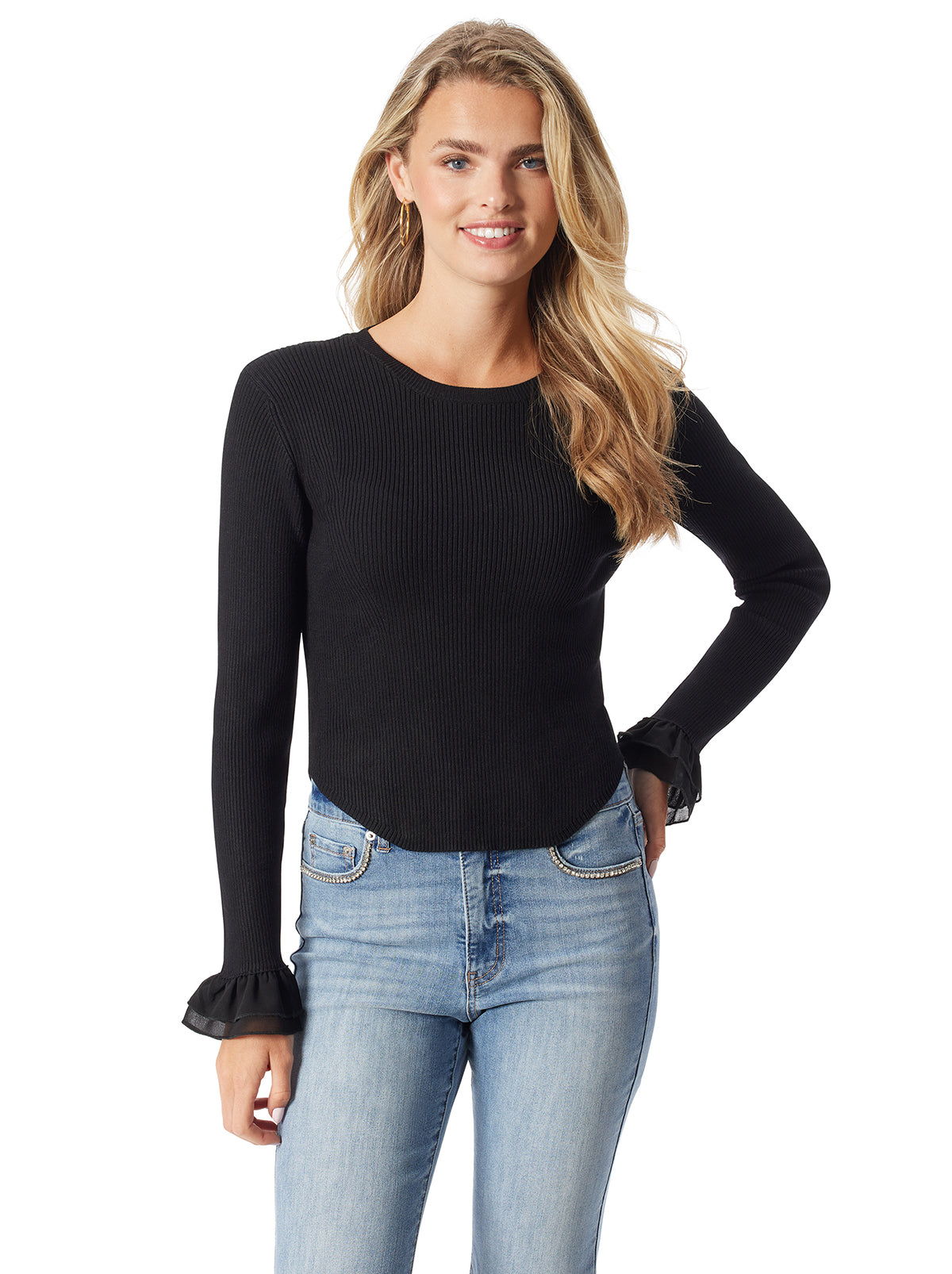 Jessica Simpson Women Nala Sweater in Black