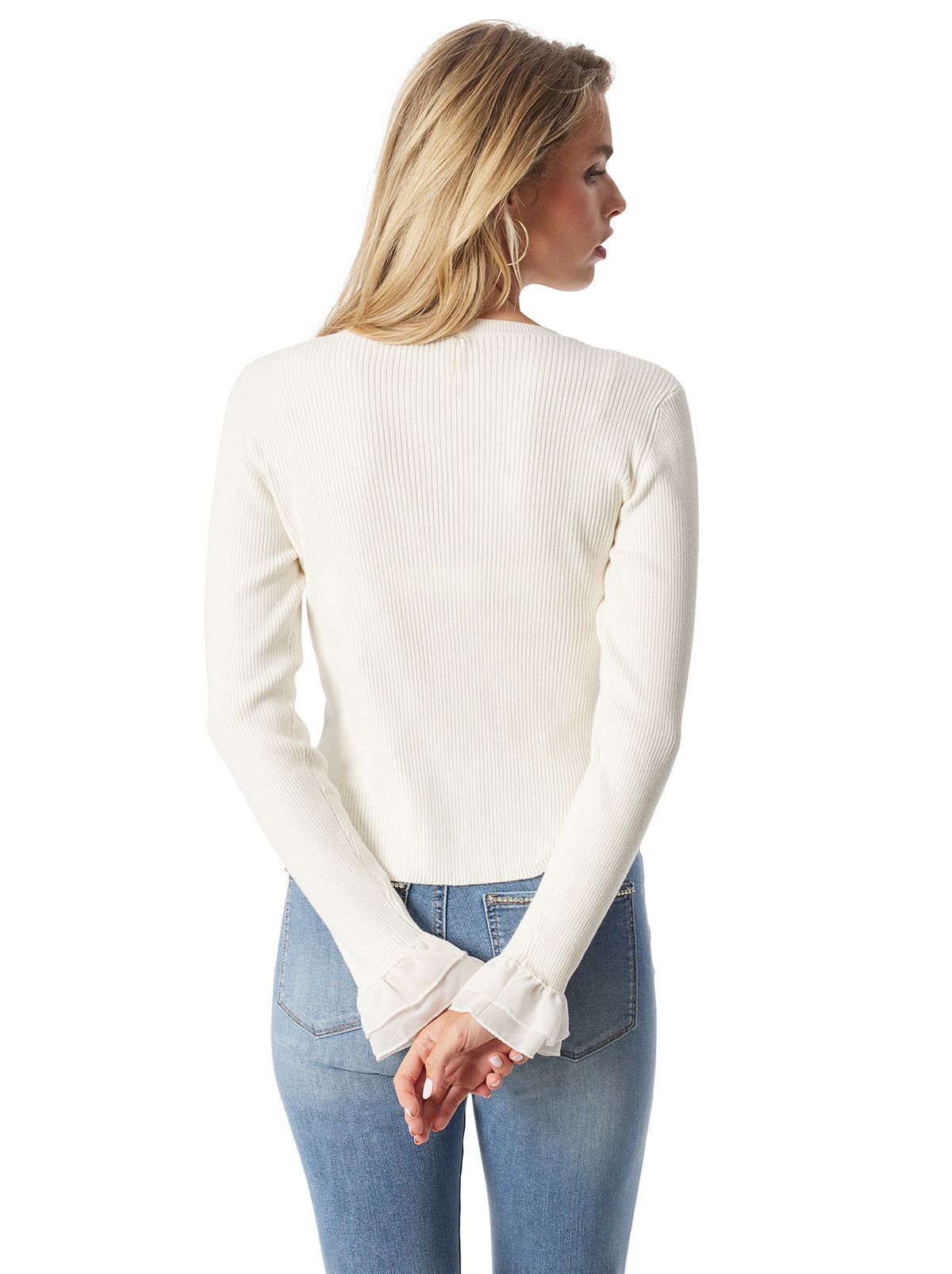 Jessica Simpson Women Nala Sweater in Gardenia