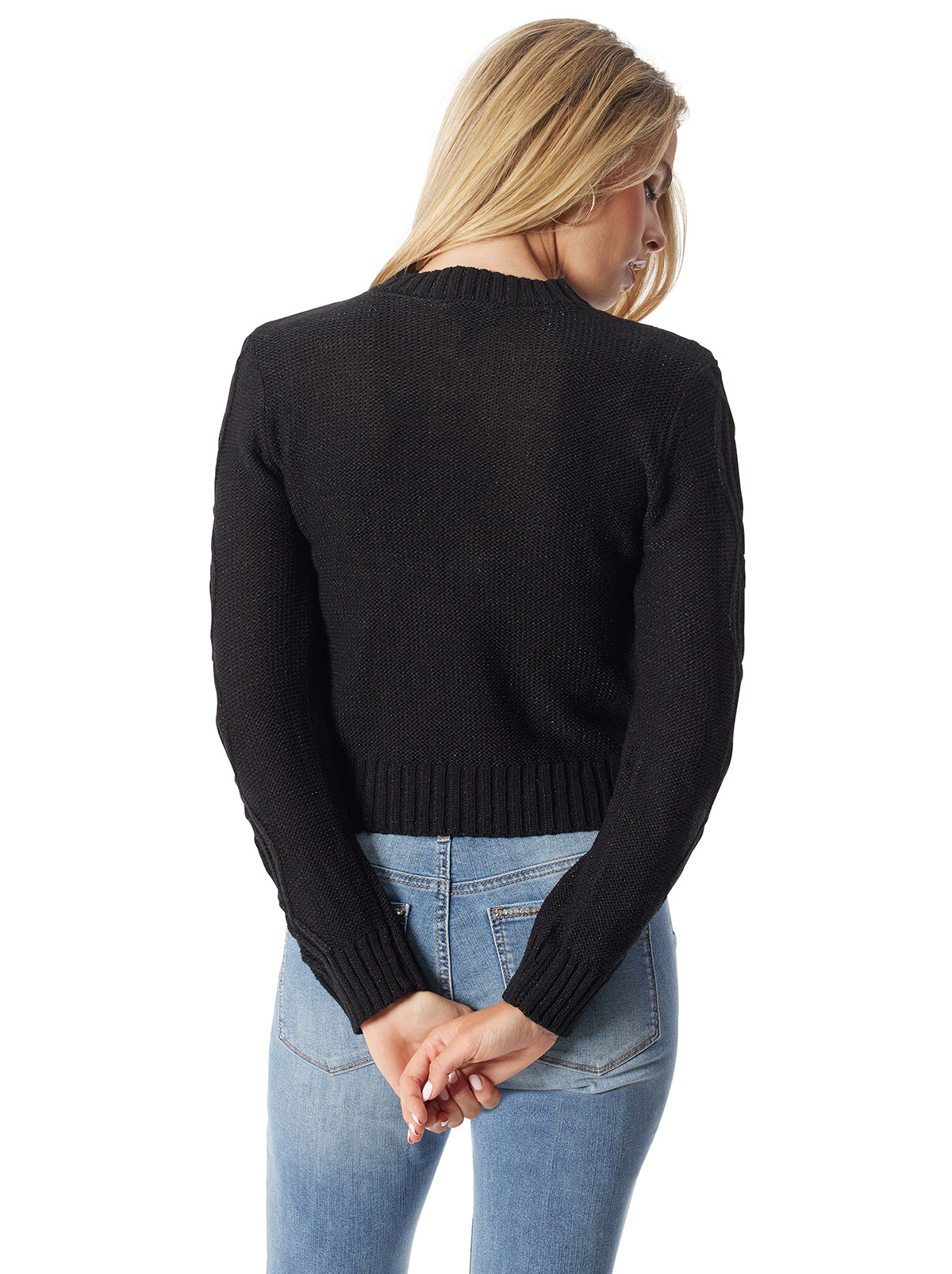 Jessica Simpson Women Ayaan Sweater in Black