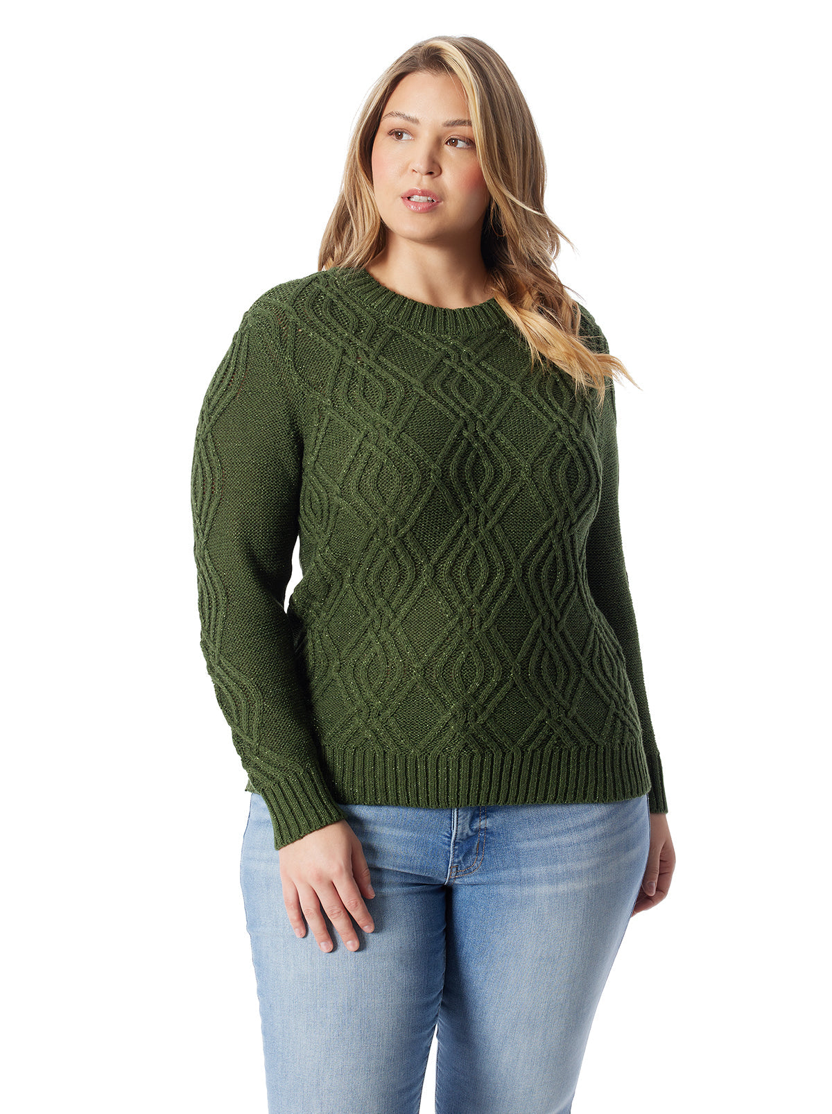 Jessica Simpson Women Ayaan Sweater in Black Forest