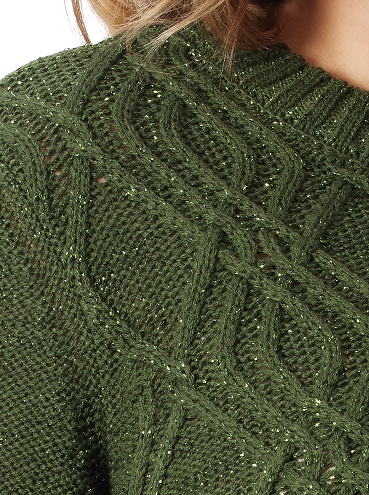 Jessica Simpson Women Ayaan Sweater in Black Forest