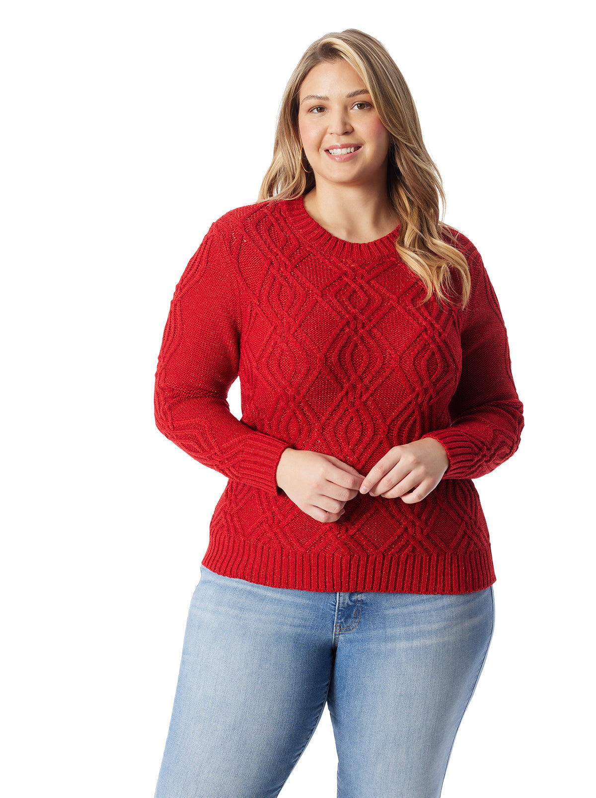 Jessica Simpson Women Ayaan Sweater in Scarlet Sage