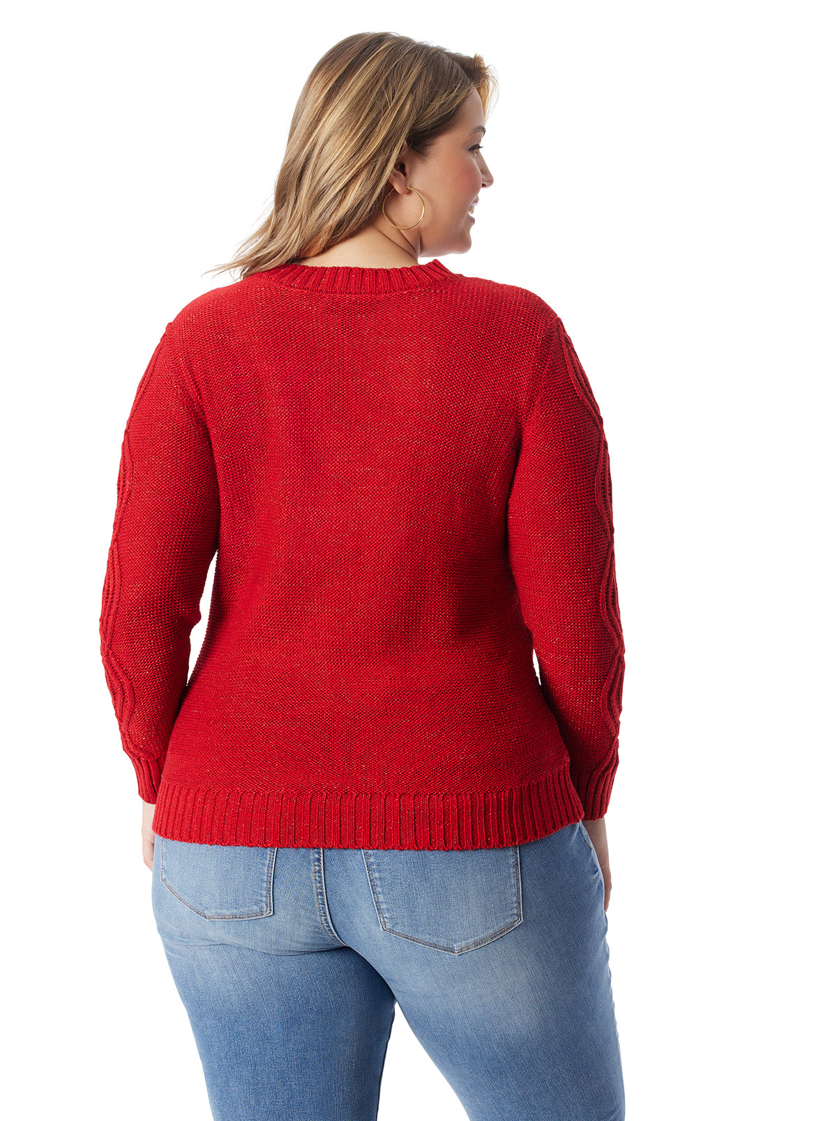 Jessica Simpson Women Ayaan Sweater in Scarlet Sage