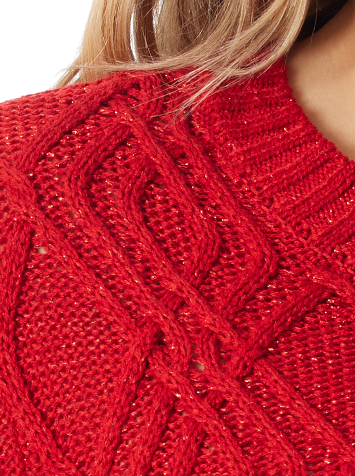 Jessica Simpson Women Ayaan Sweater in Scarlet Sage