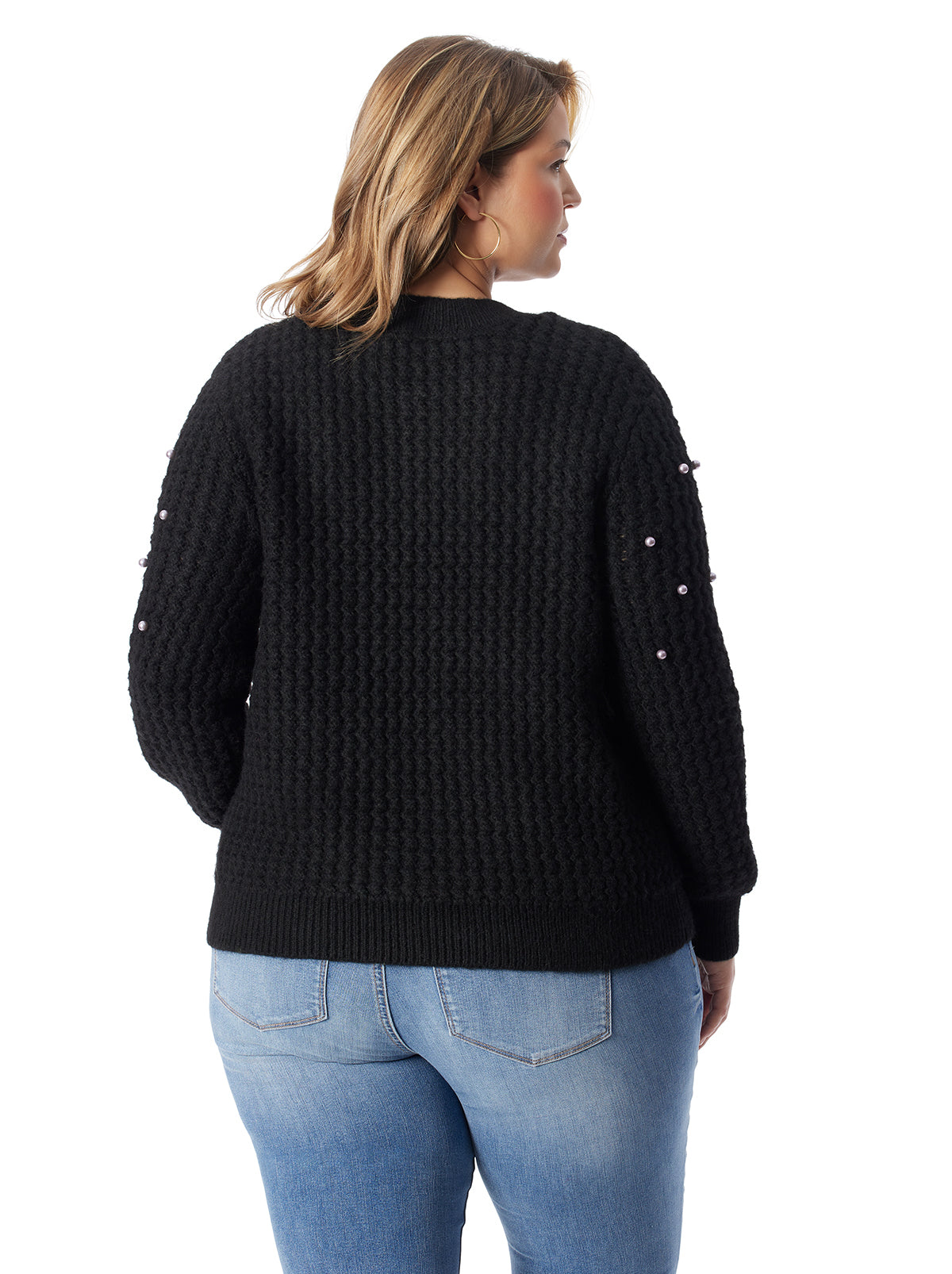 Jessica Simpson Women Kamari Sweater in Black