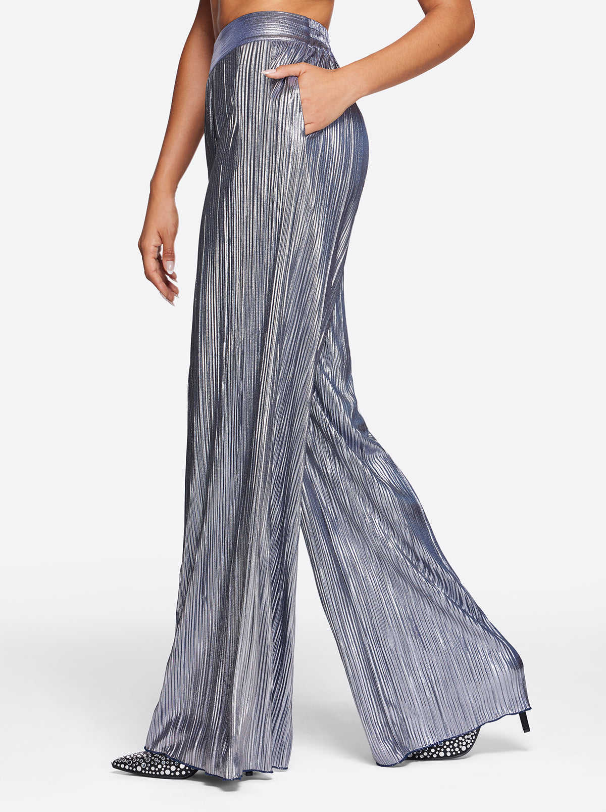 Jessica Simpson Women Adaeze Wide Leg Pant in Peacoat