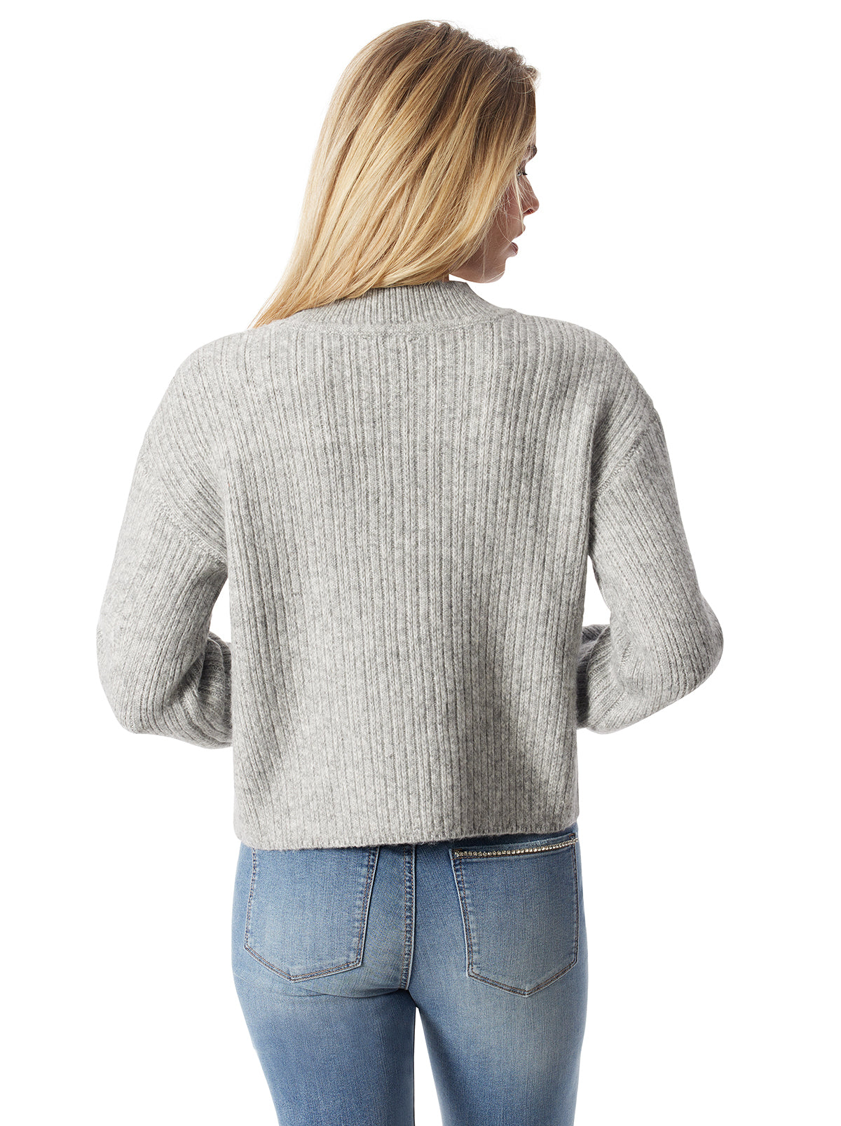 Jessica Simpson Women Portia Sweater in Heather Grey