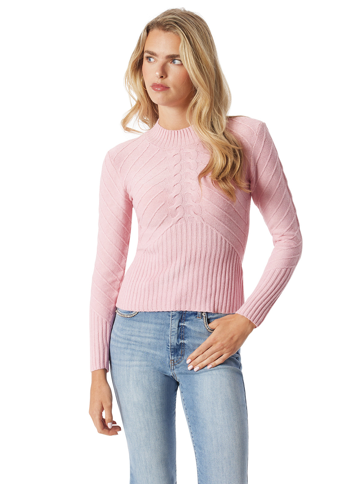Jessica Simpson Women Adena Sweater in Chateau Rose