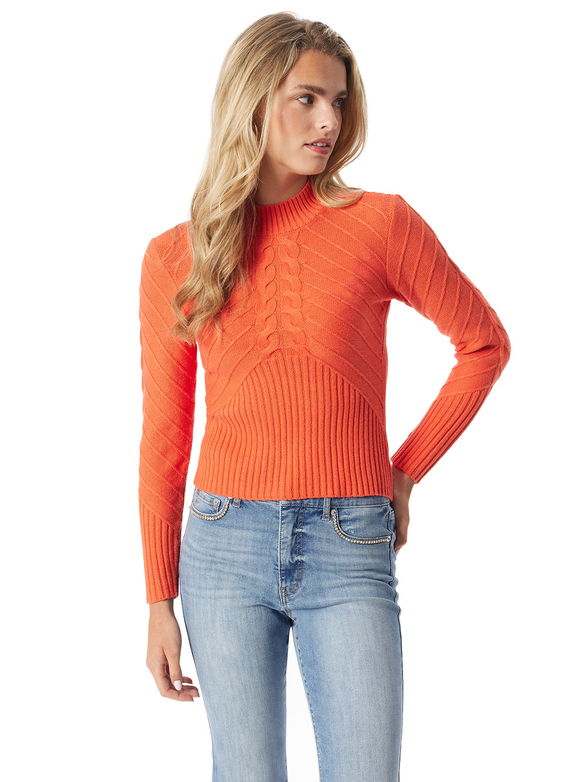 Jessica Simpson Women Adena Sweater in Flame