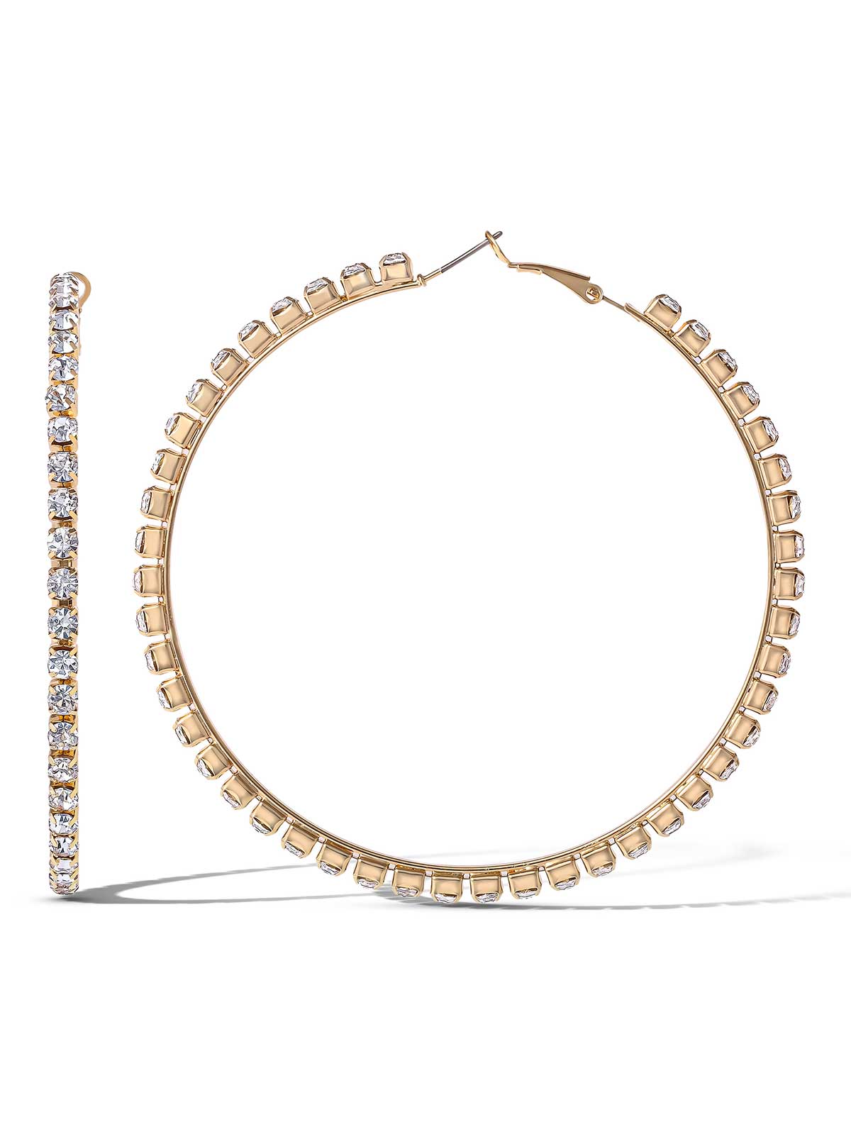 Jessica Simpson Accessories Crystal Hoop Earring