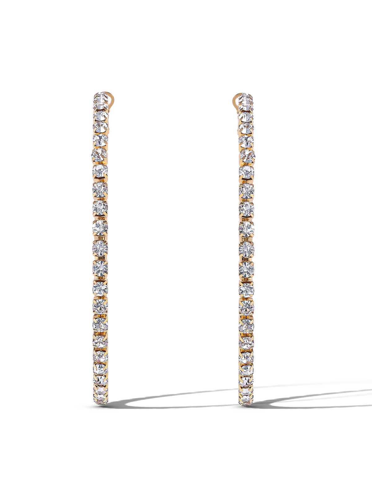 Jessica Simpson Accessories Crystal Hoop Earring
