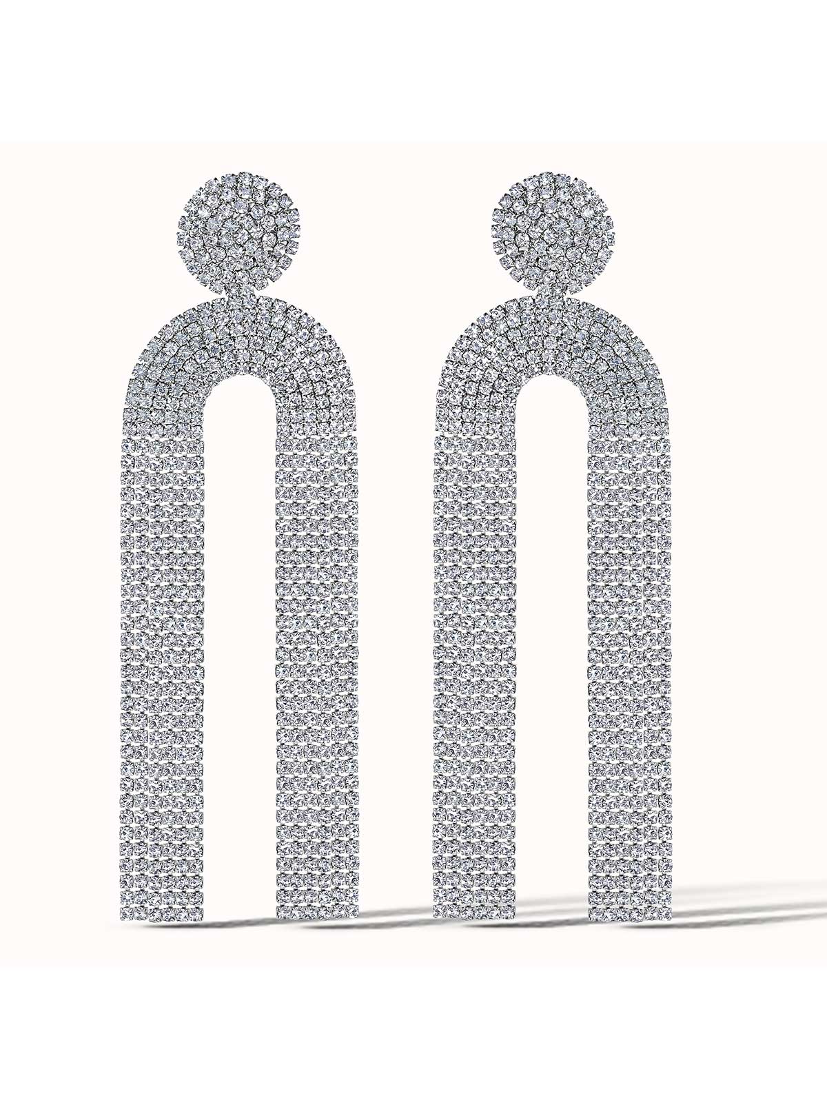 Jessica Simpson Accessories Pave Tassel Earring