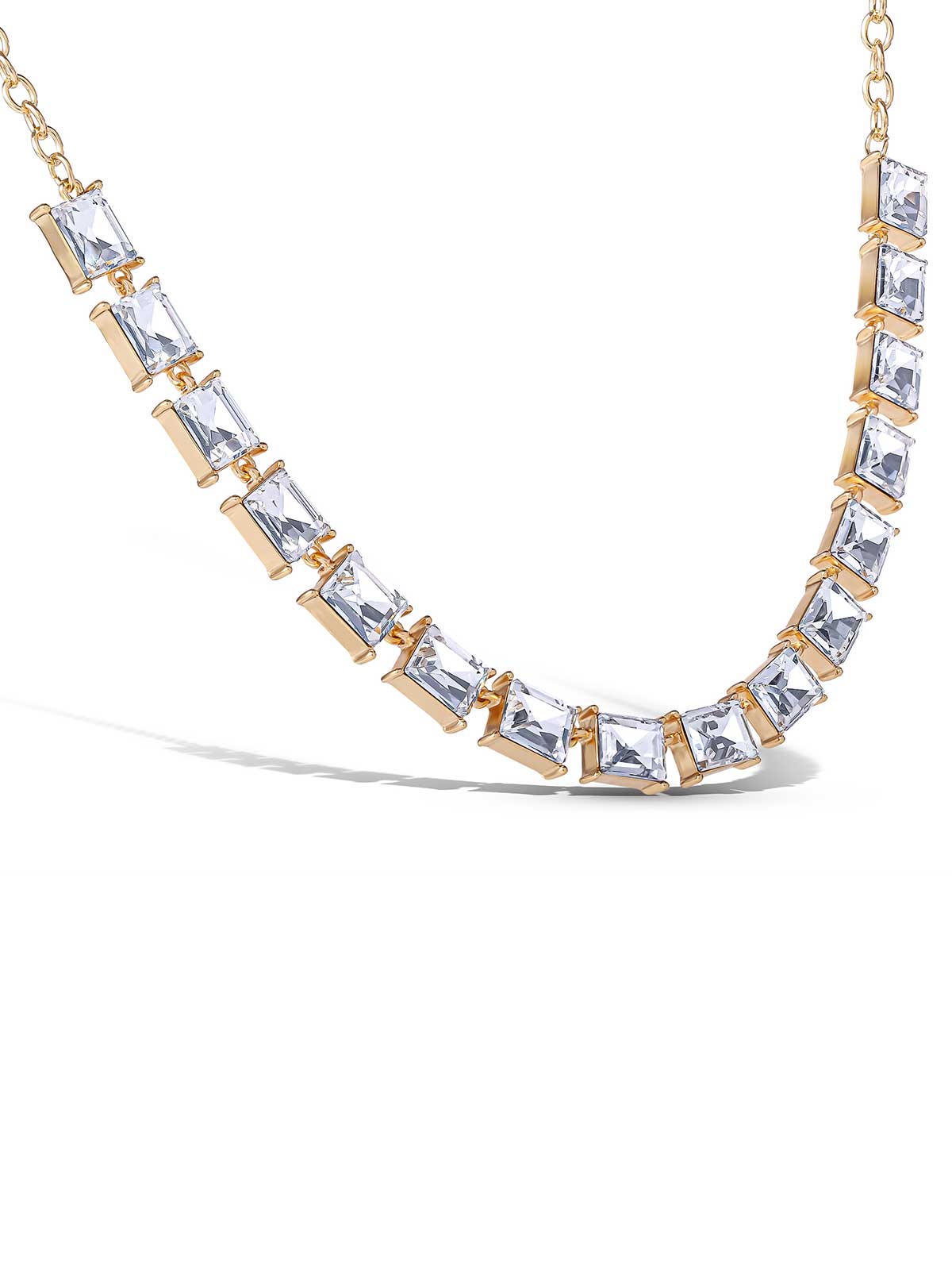 Jessica Simpson Accessories Crystal Stone Frontal Necklace