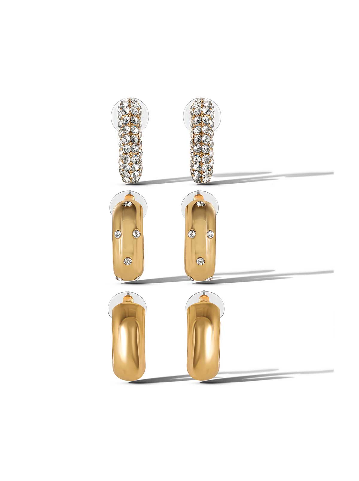 Jessica Simpson Accessories 3 Hoop Earring Set