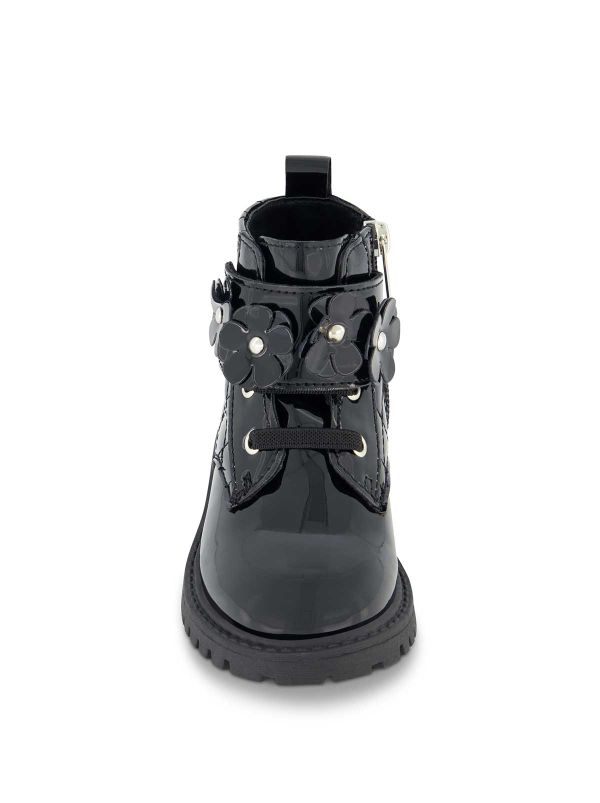 Jessica Simpson Women Toddler Daria Flower Moto Boot in Black