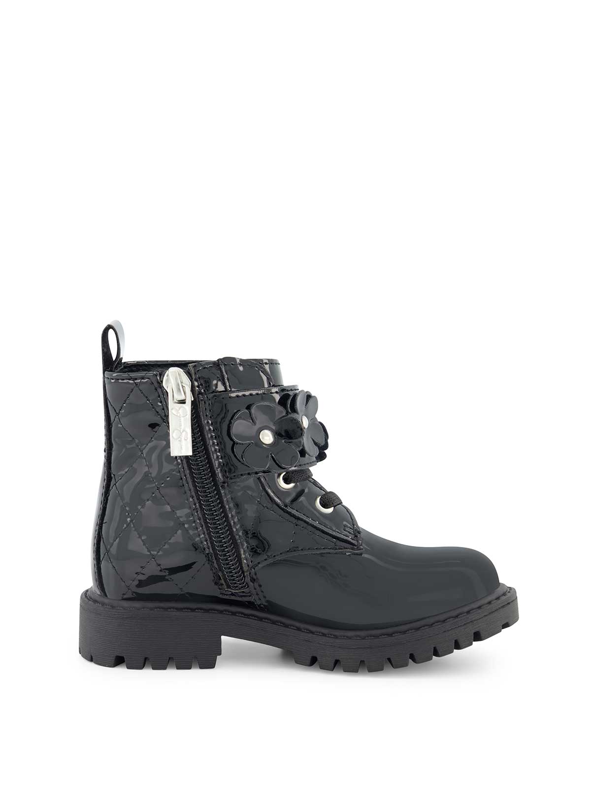 Jessica Simpson Women Toddler Daria Flower Moto Boot in Black
