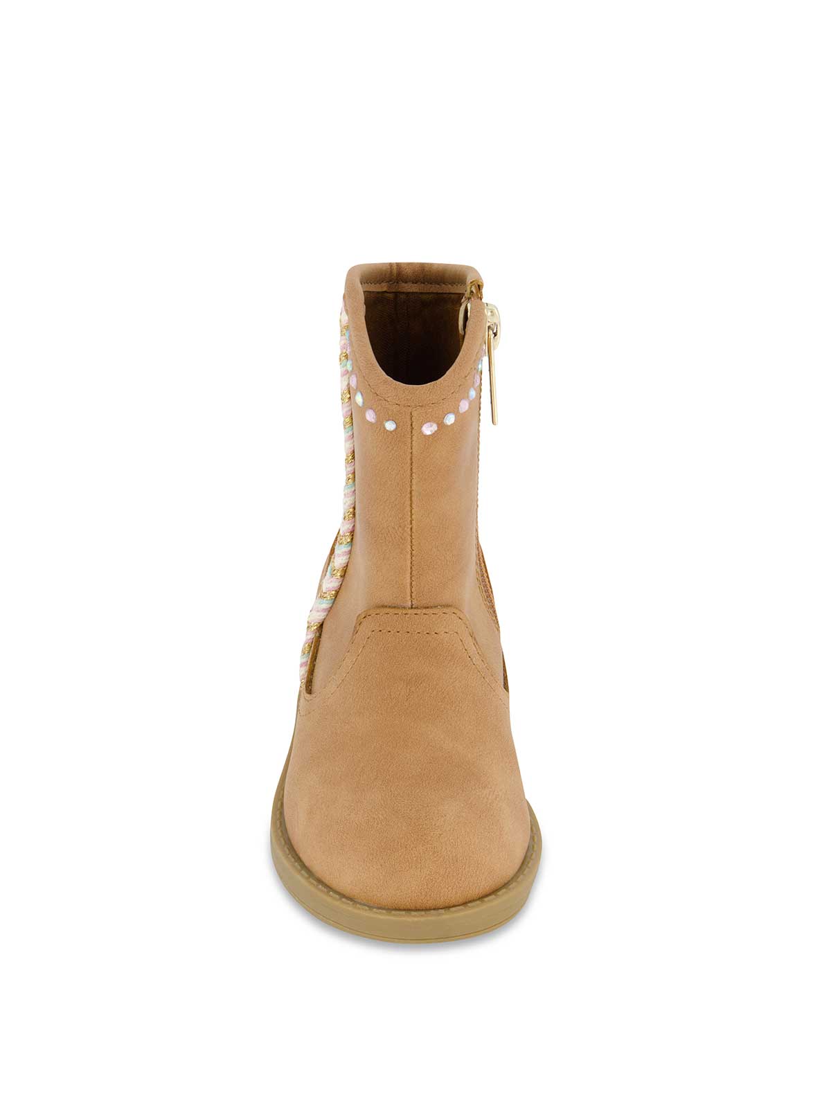 Jessica Simpson Women Toddler Layla Stripe Western Bootie in Cognac