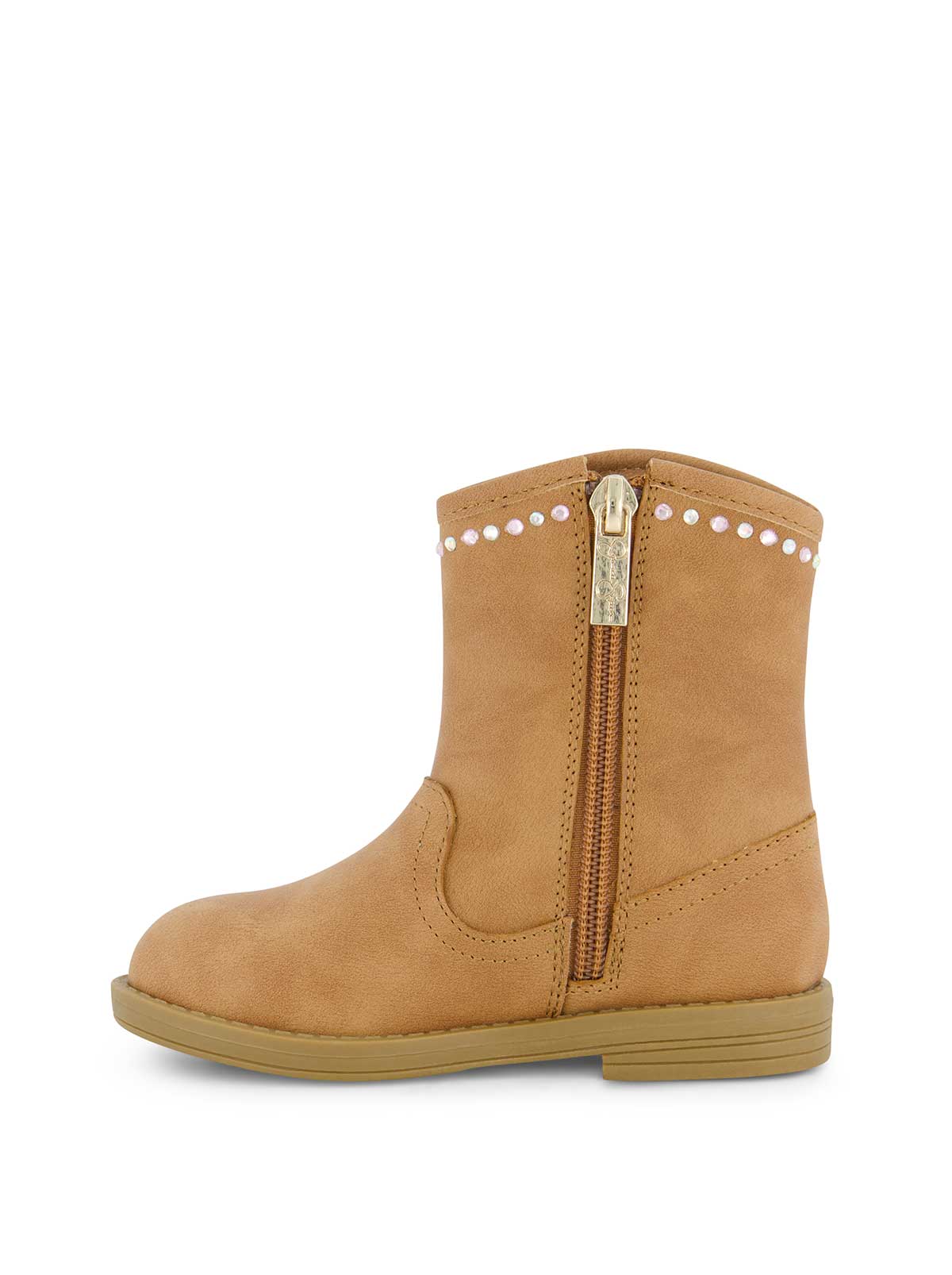 Jessica Simpson Women Toddler Layla Stripe Western Bootie in Cognac