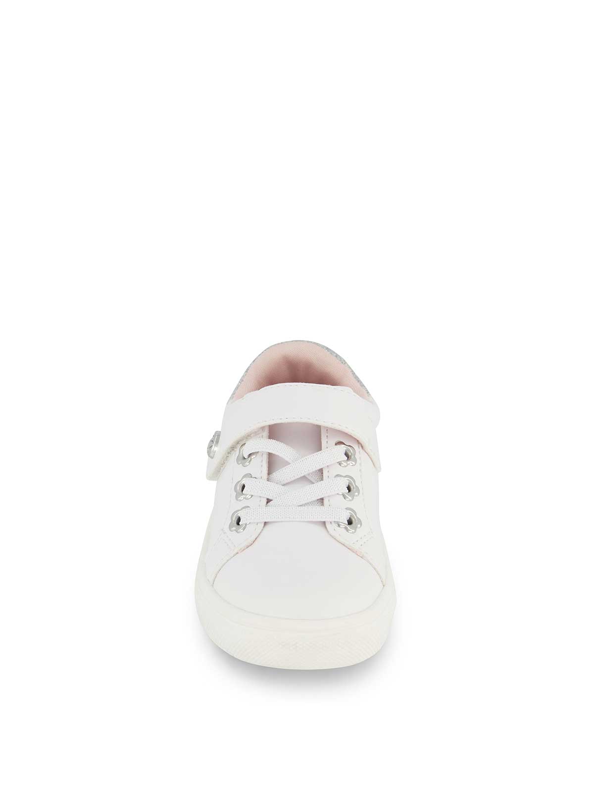 Jessica Simpson Women Toddler Gina Bijou Low Sneaker in White