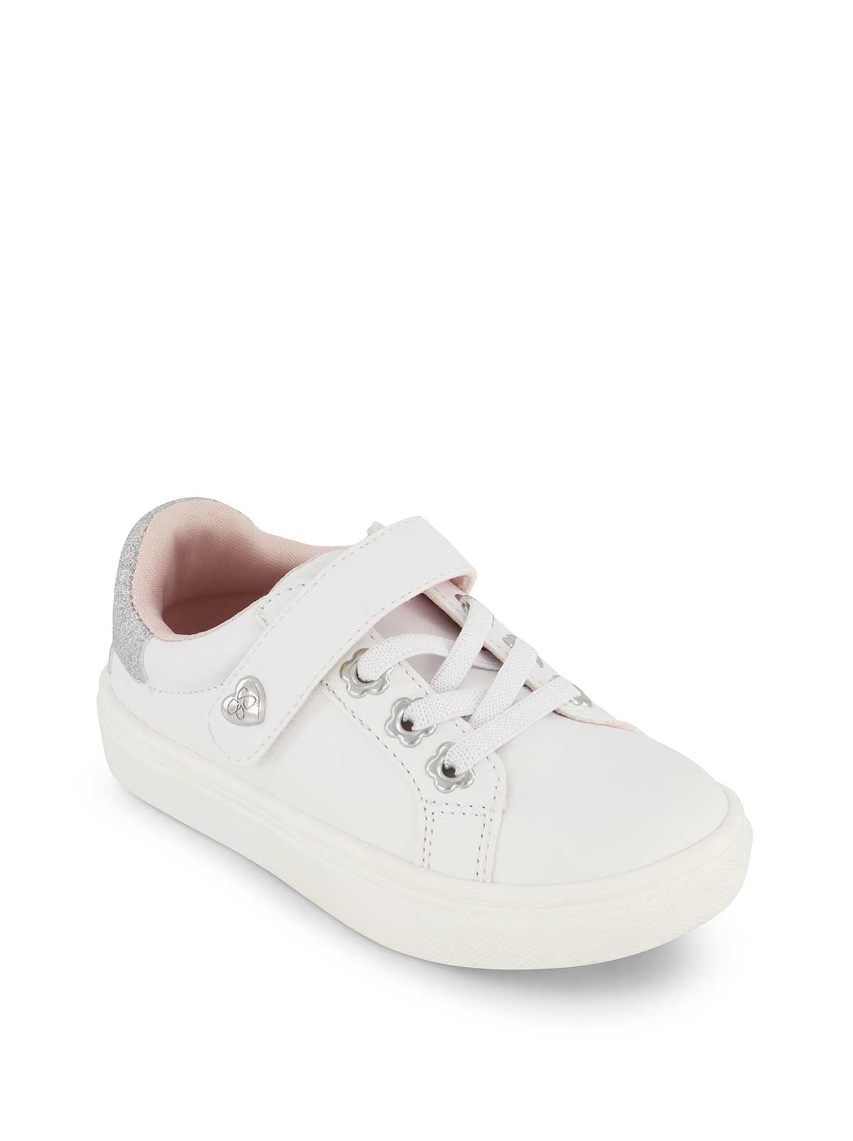 Jessica Simpson Women Toddler Gina Bijou Low Sneaker in White