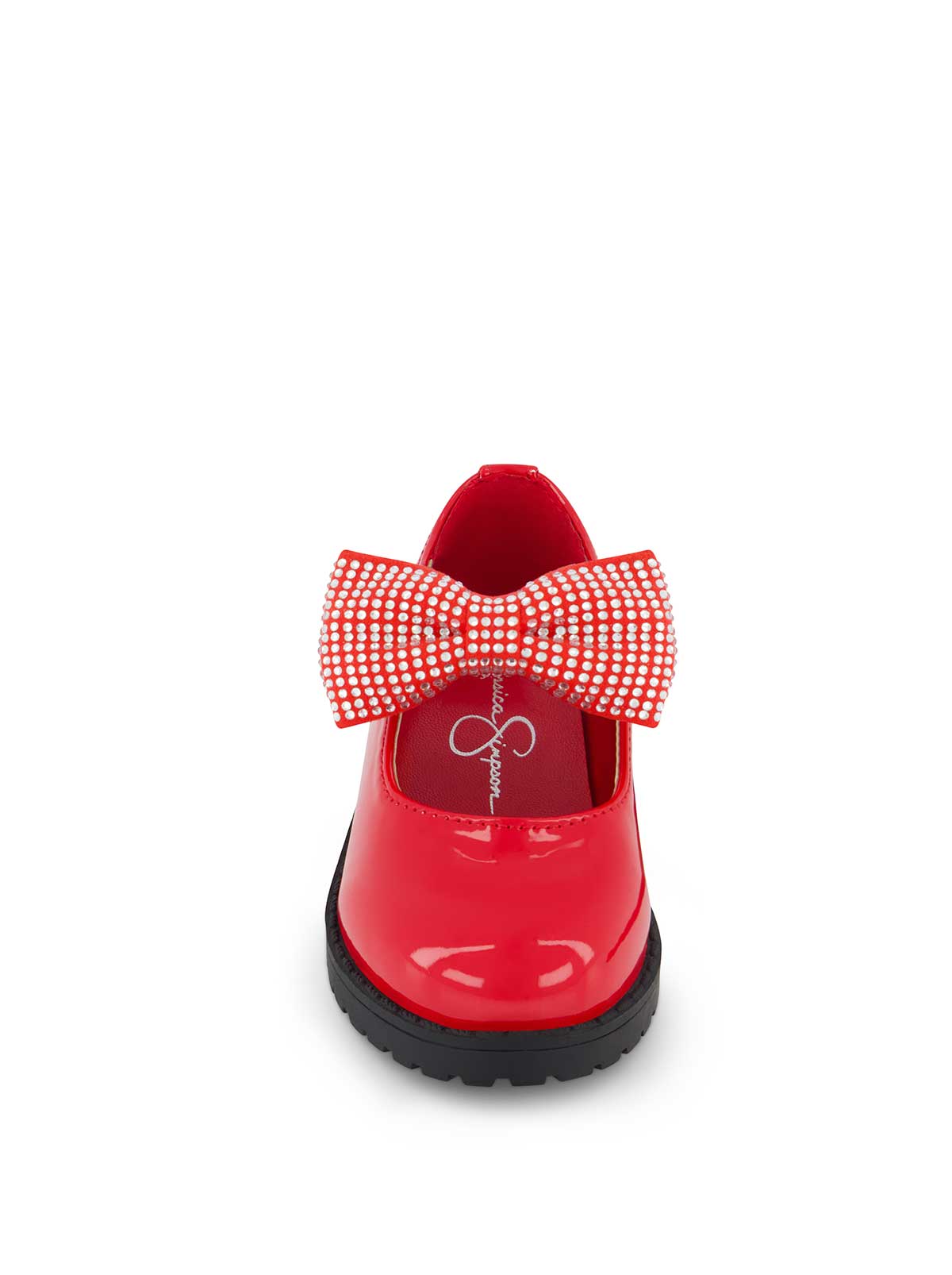 Jessica Simpson Women Toddler Aubrey Bow Flat in Red