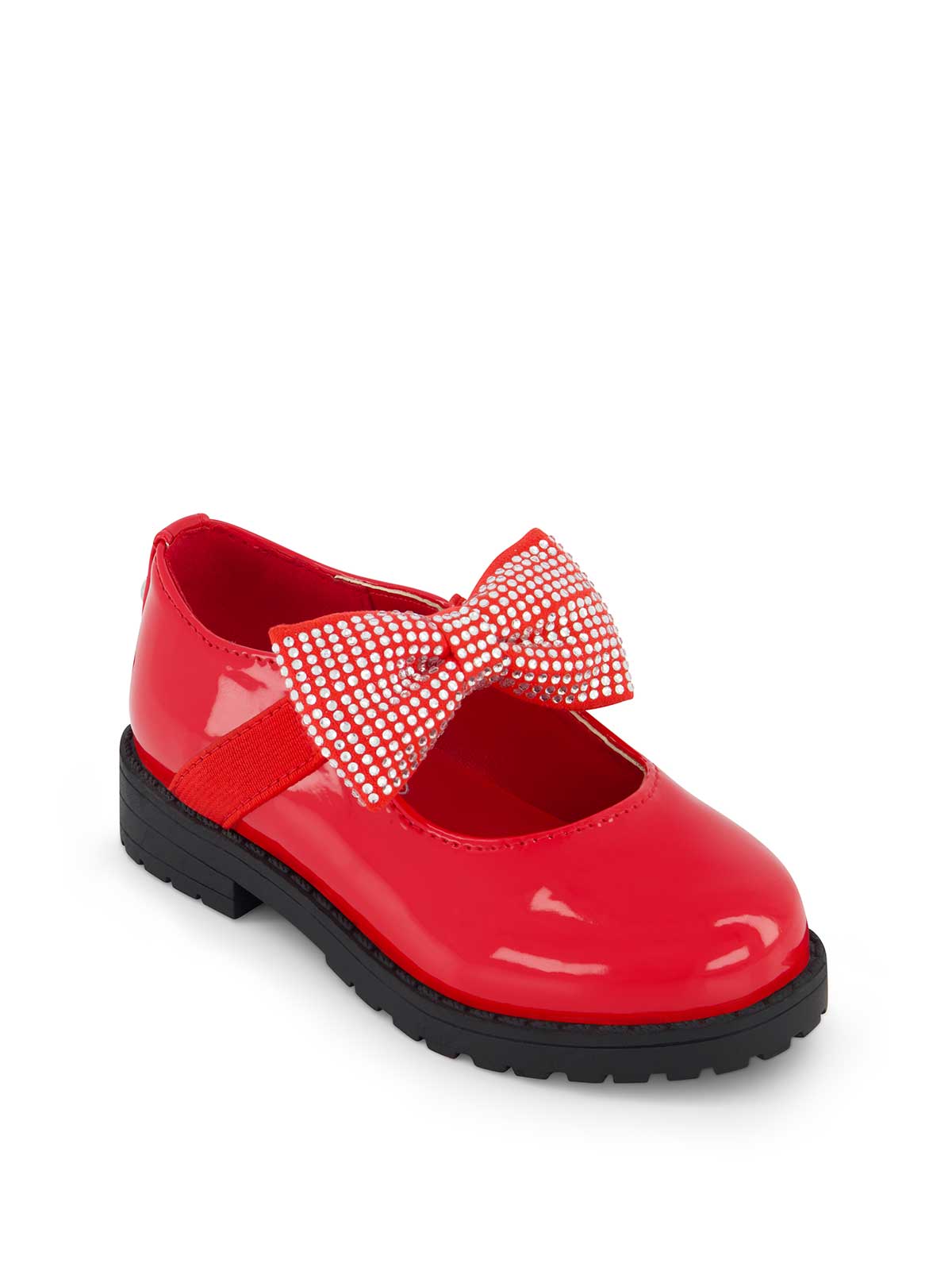 Jessica Simpson Women Toddler Aubrey Bow Flat in Red