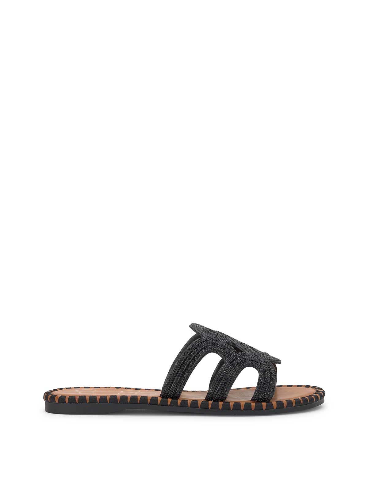 Jessica Simpson Women Bria Flat Sandal in Black