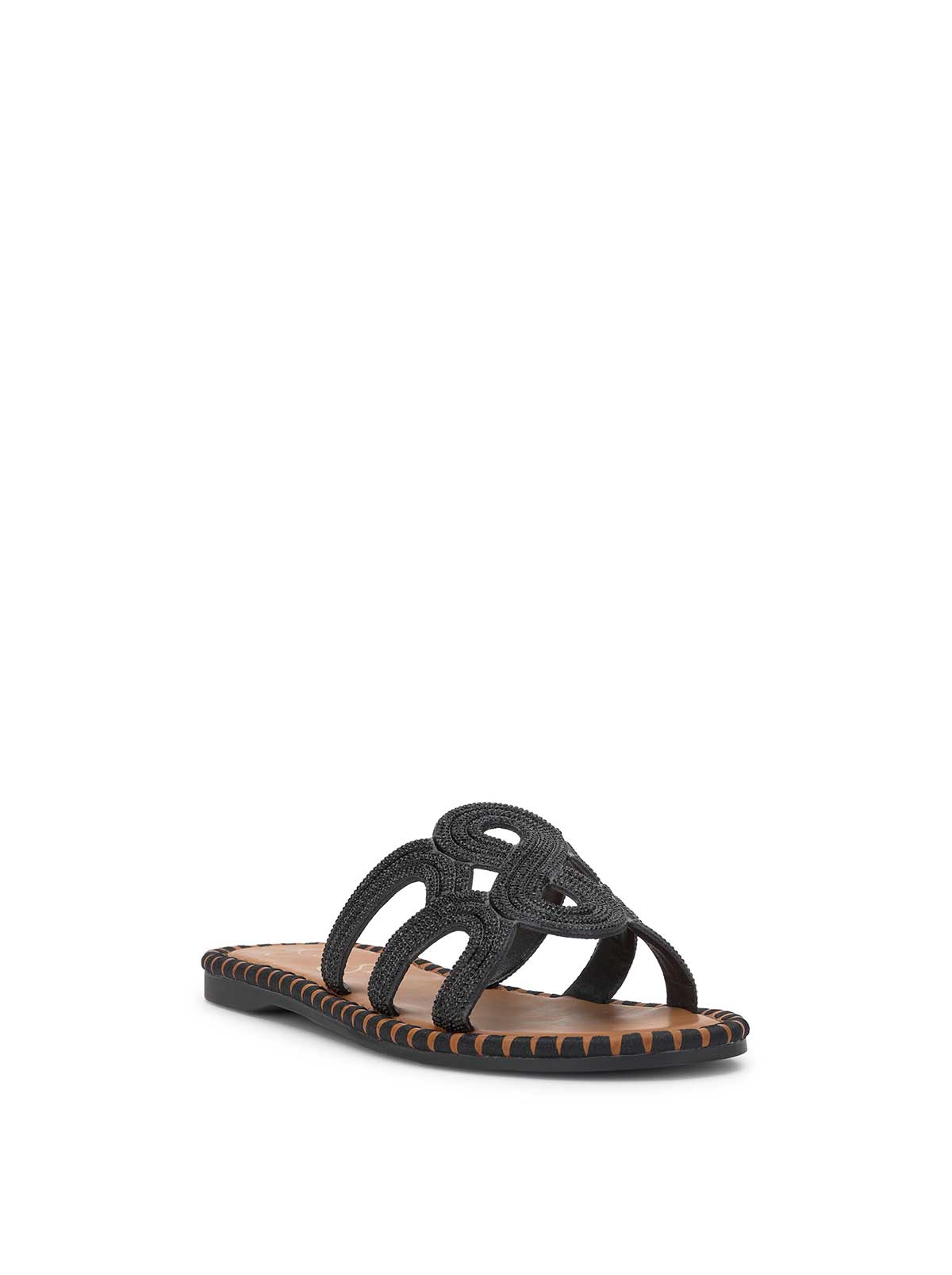Jessica Simpson Women Bria Flat Sandal in Black