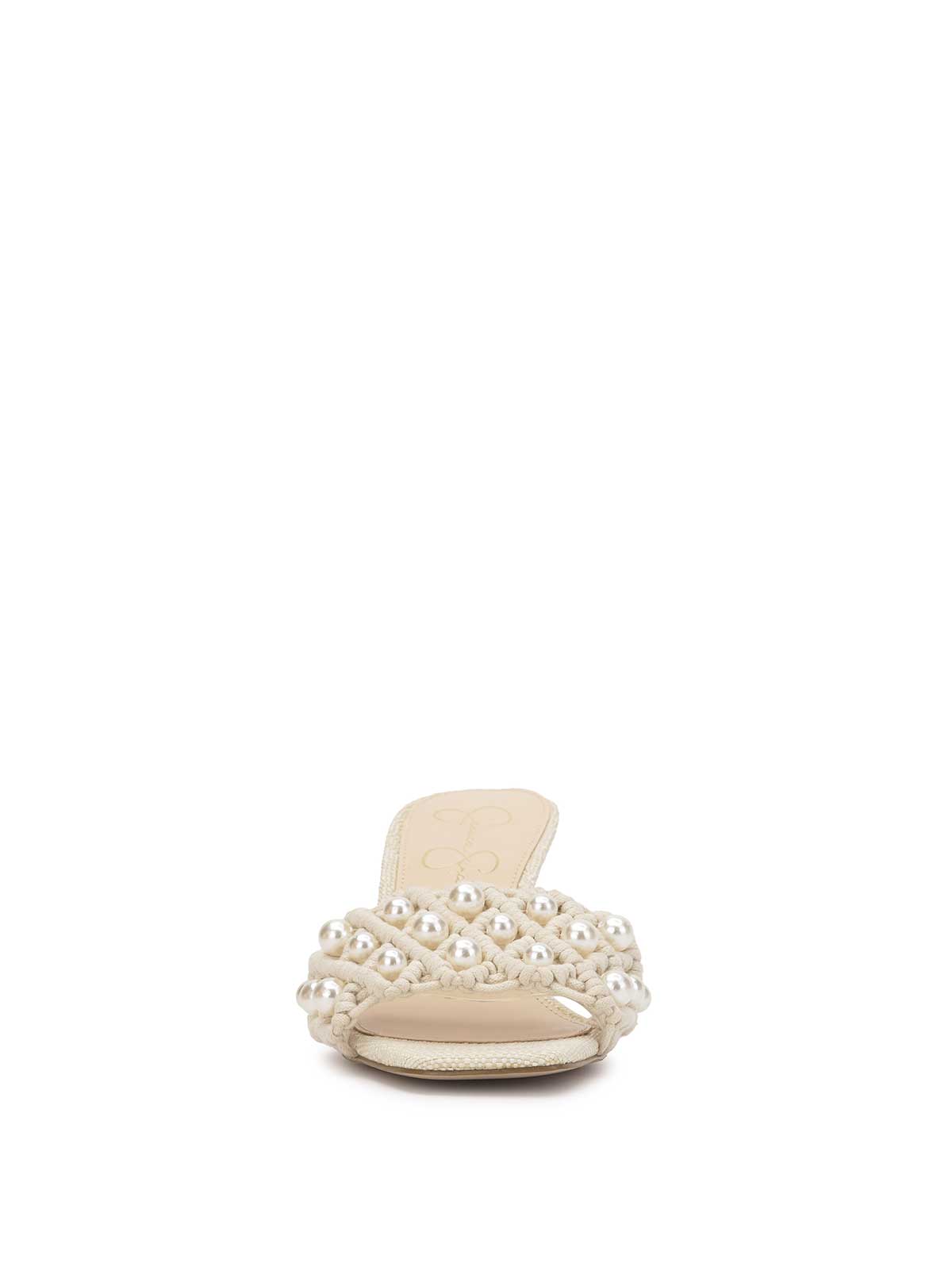 Jessica Simpson Women Cameleah Heeled Sandal in Cream