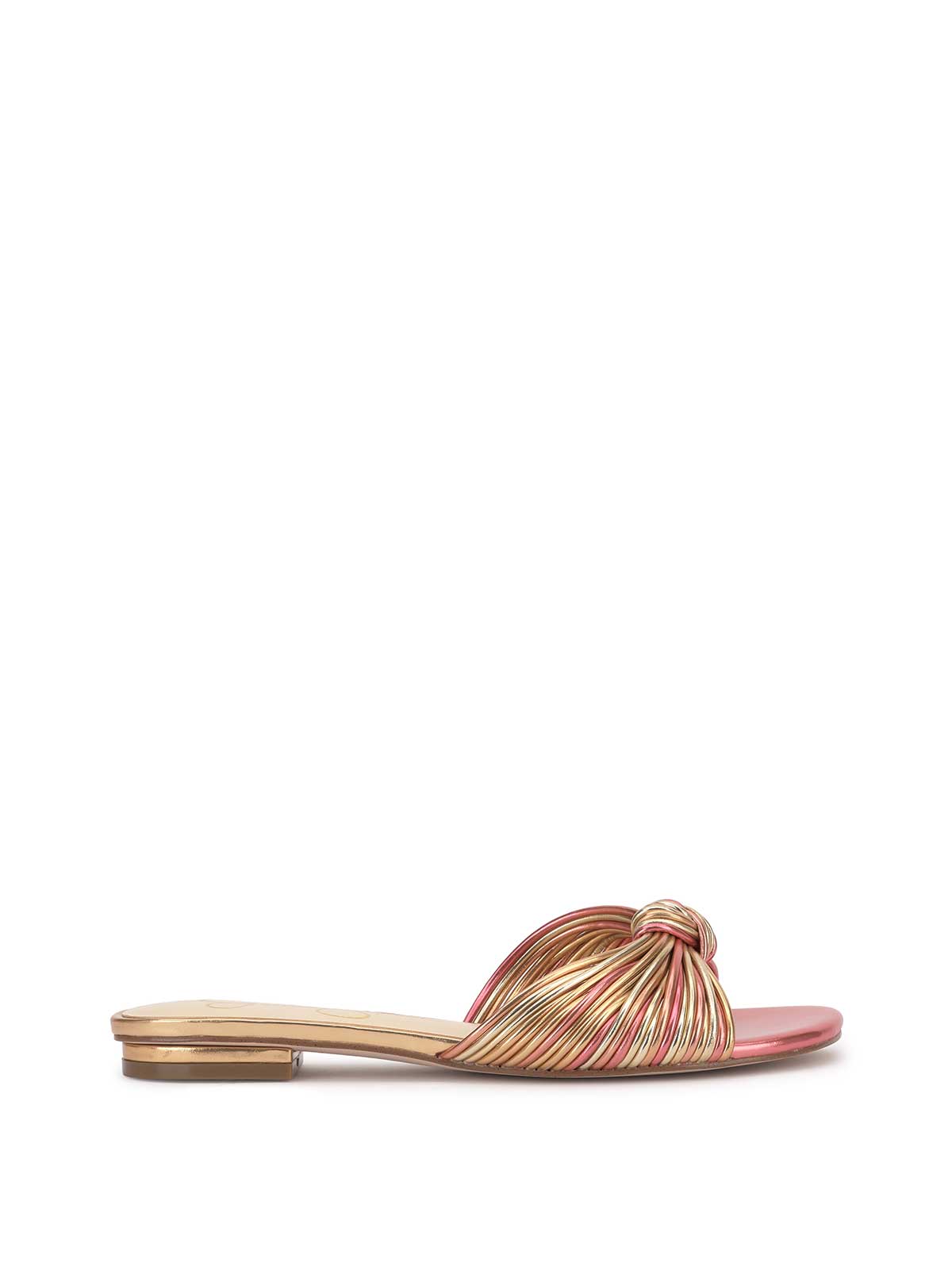 Jessica Simpson Women Dydra Flat Sandal in Soft Pink & Gold