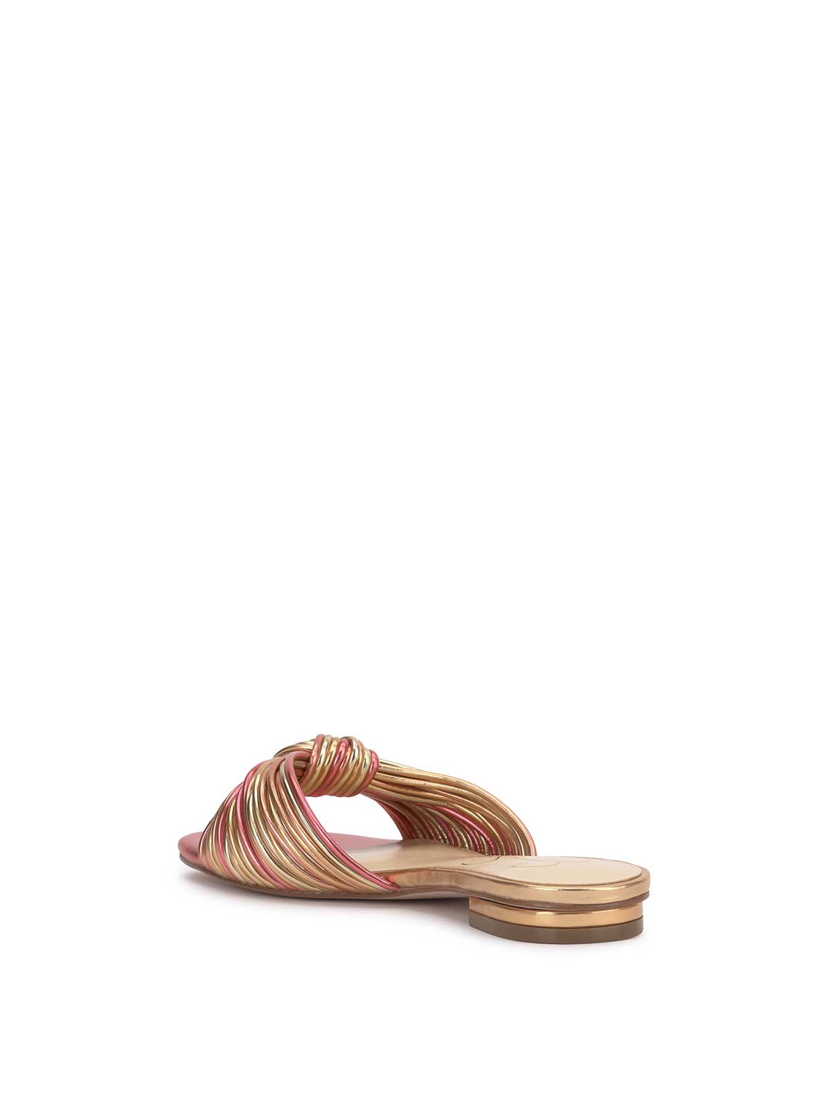 Jessica Simpson Women Dydra Flat Sandal in Soft Pink & Gold