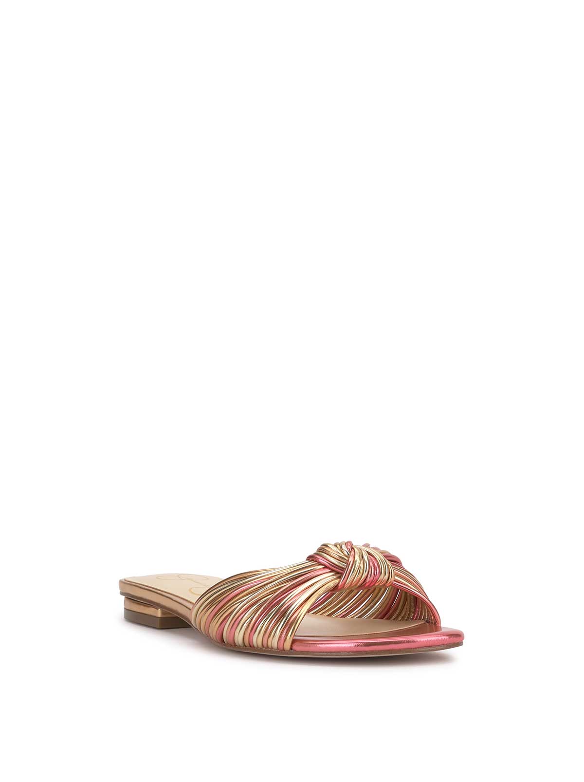 Jessica Simpson Women Dydra Flat Sandal in Soft Pink & Gold